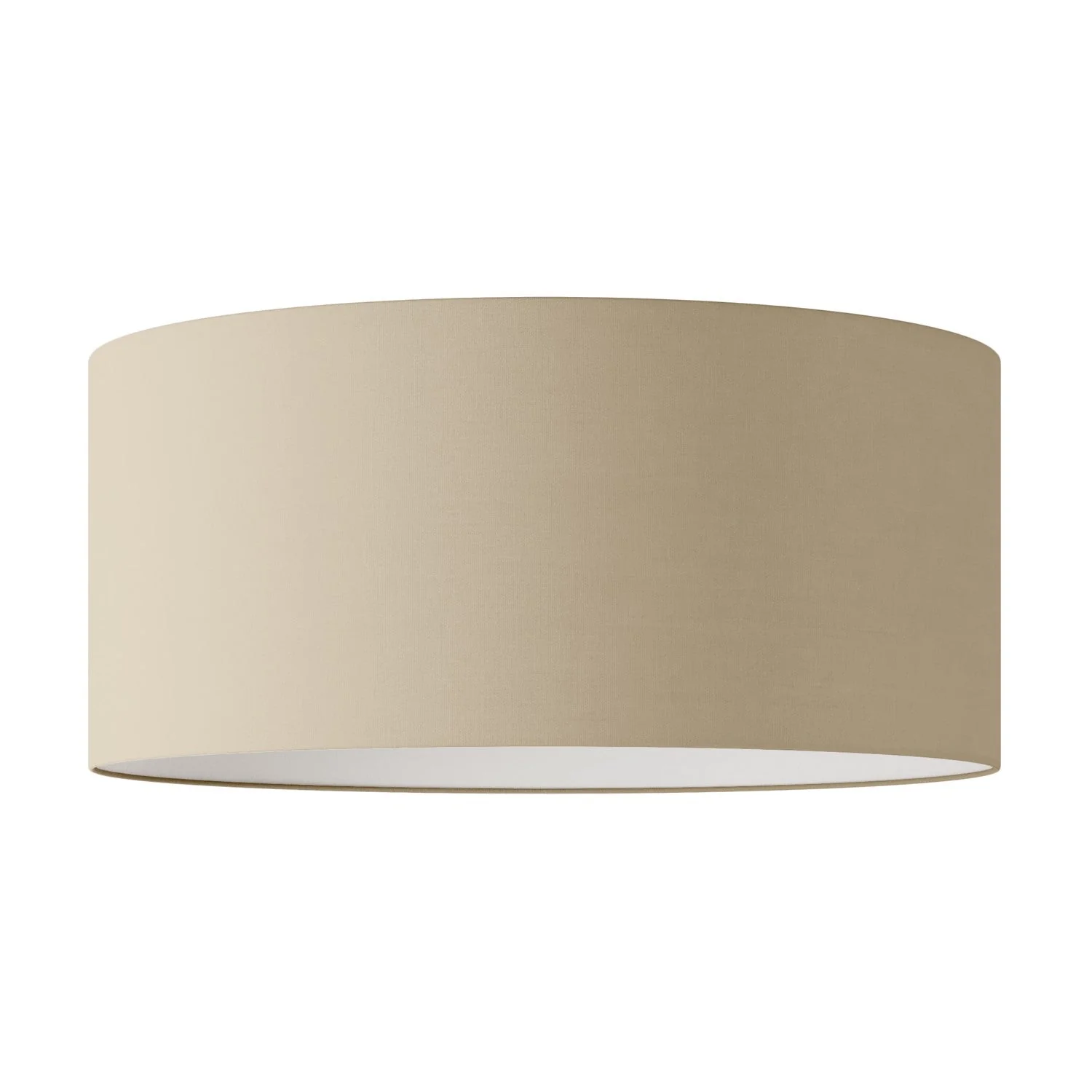 Lampenschirm Zylinder XXL aus Stoff mit E27-Fassung – Made in Italy – Arenal Taupe