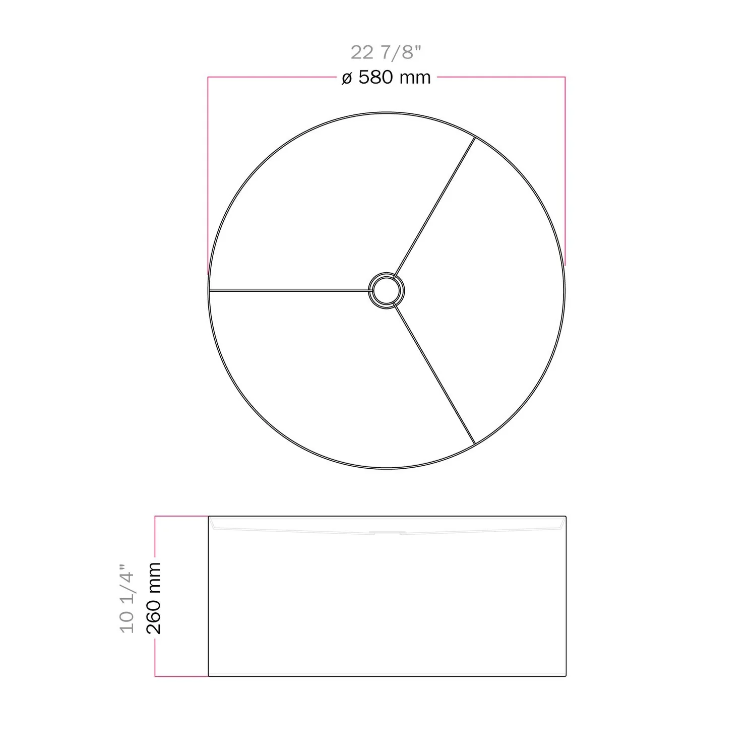 XXL Zylinder-Lampenschirm aus Stoff mit E27-Anschluss – Made in Italy – Lila Leinen - Image 6