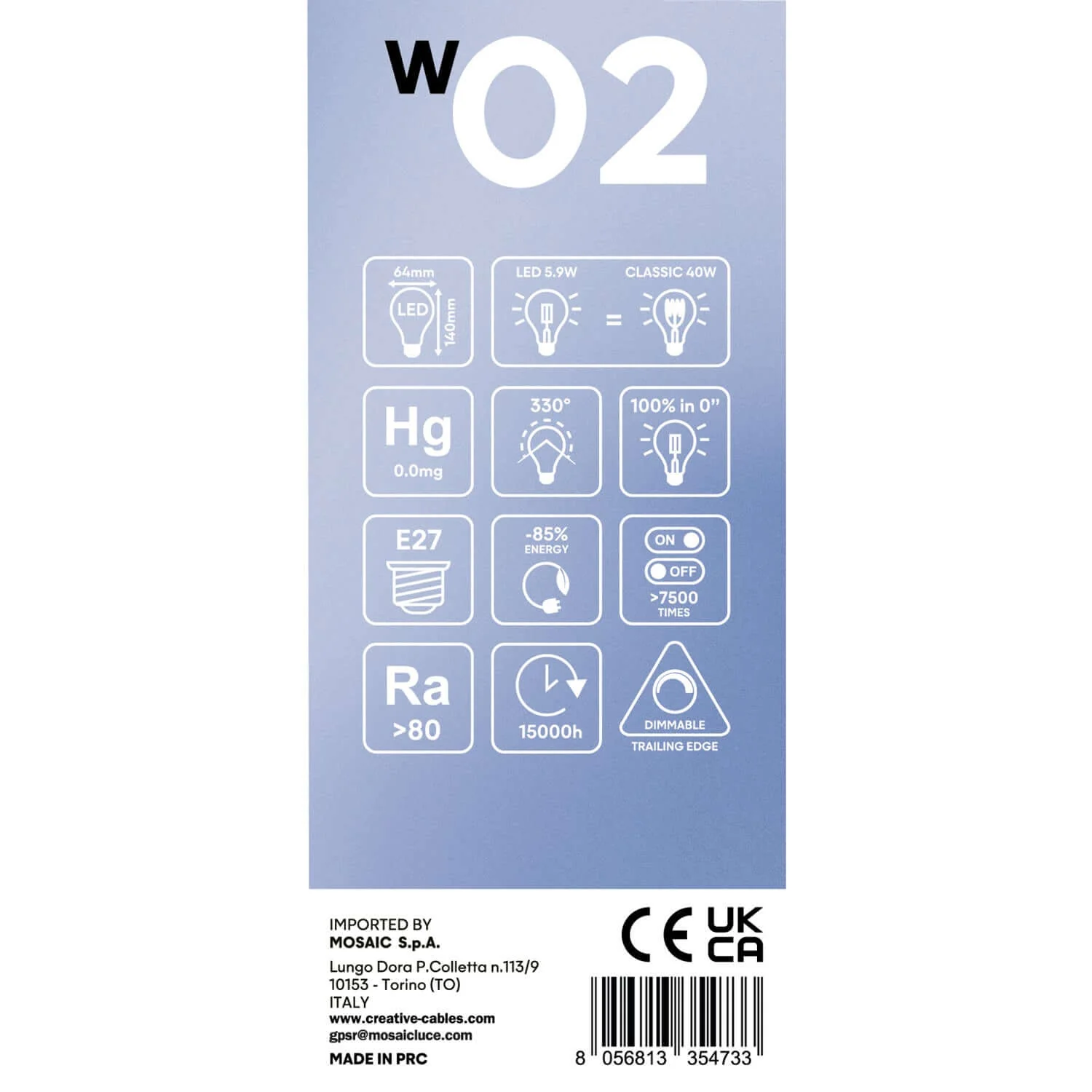 LED-Filamentlampe Weiß Edison ST64 5,9W 500Lm E27 2700K Dimmbarkeit – W02 - Image 5