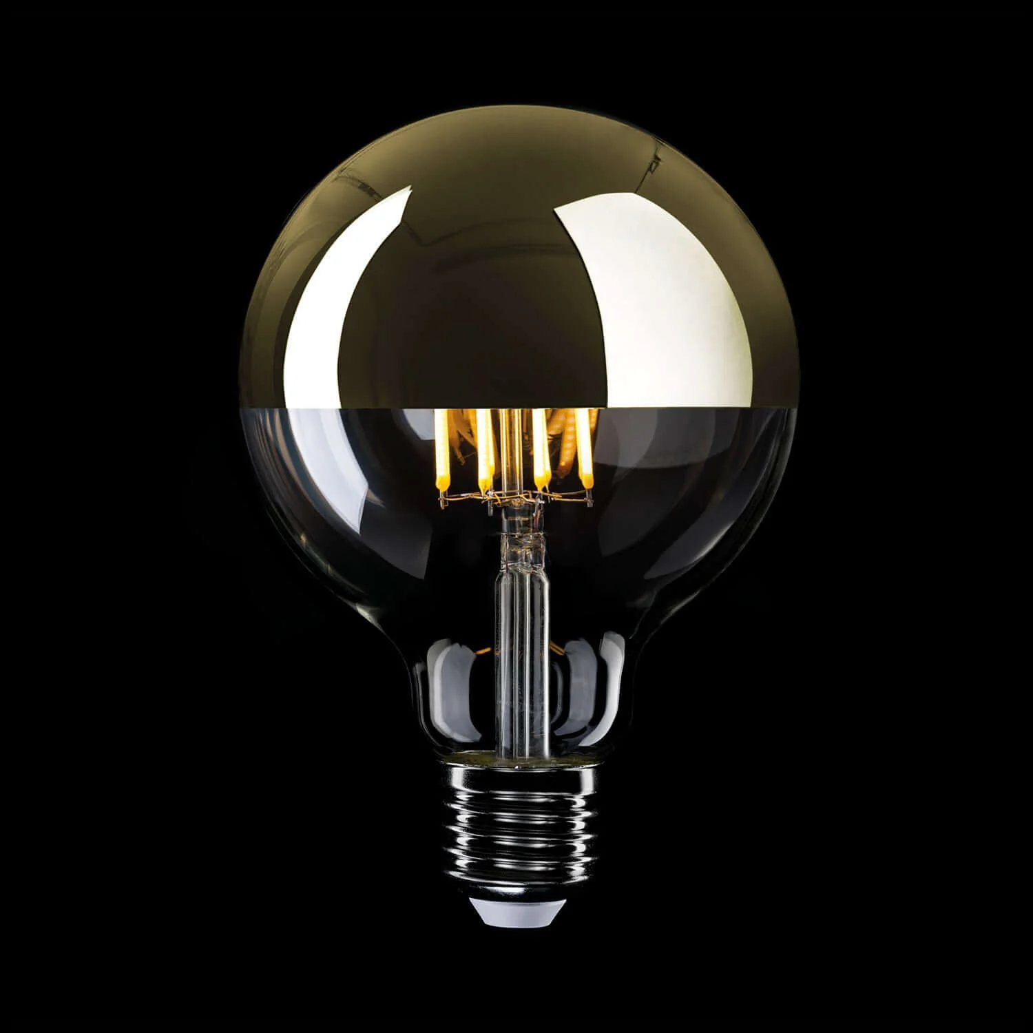 LED-Leuchtmittel Halbkugel Gold Globe G125 7W 650Lm E27 2700K Dimmbarkeit – A15 - Image 2