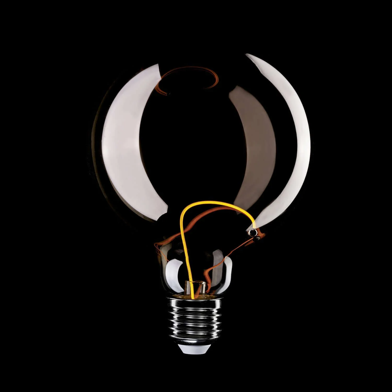 LED-Lampe Smoky Magnetic Deco Line Globe G125 2,8W 90Lm E27 1800K – F05 - Image 3
