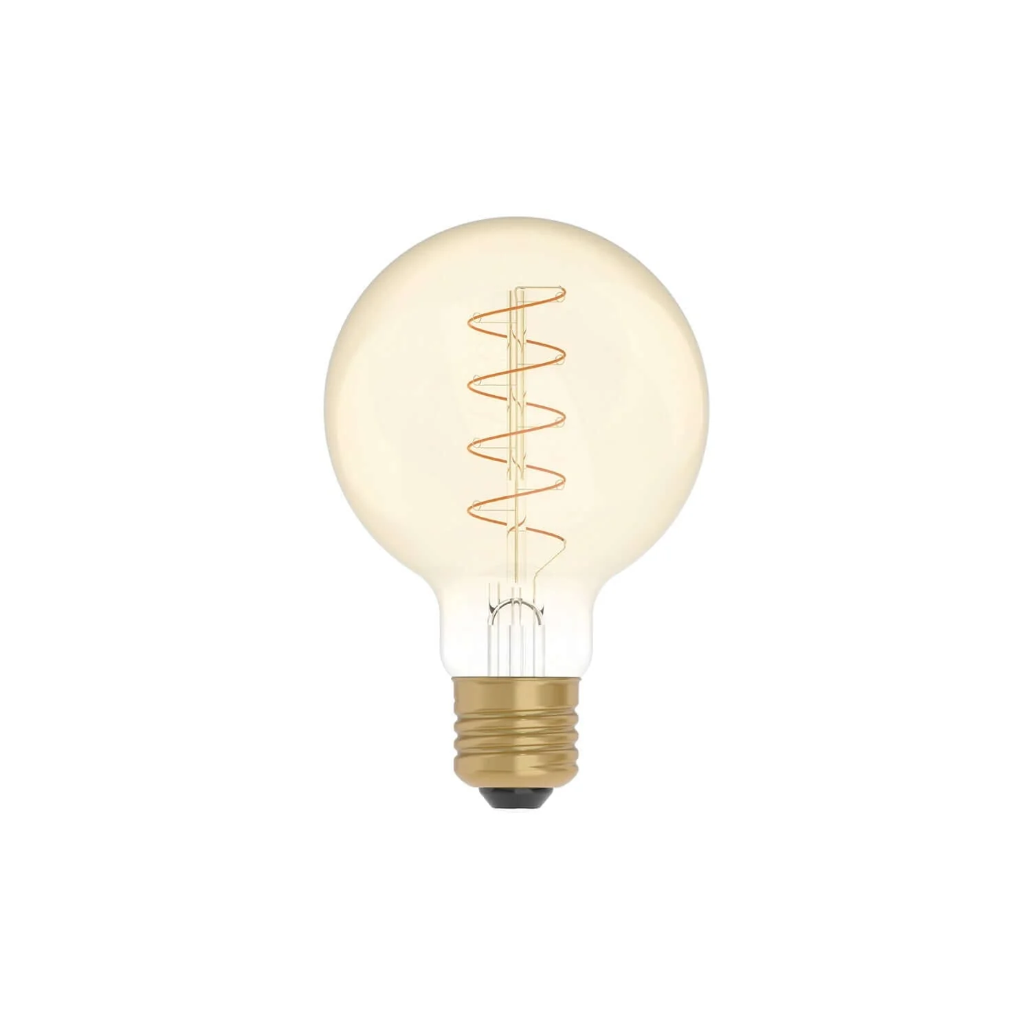 LED-Glühbirne Gold Carbon Line mit Spiral-Filament Globus G80 4W 250Lm E27 1800K dimmbar - C05