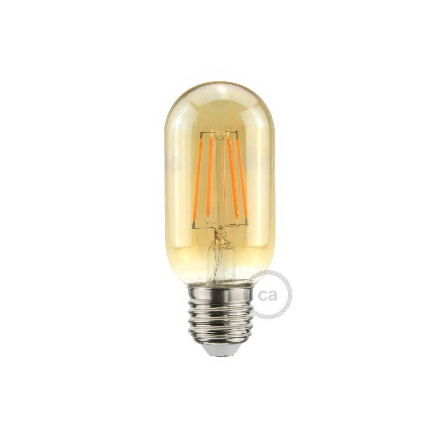 Goldene LED-Lampe Valvola T45 5W 360Lm E27 2000K dimmbar