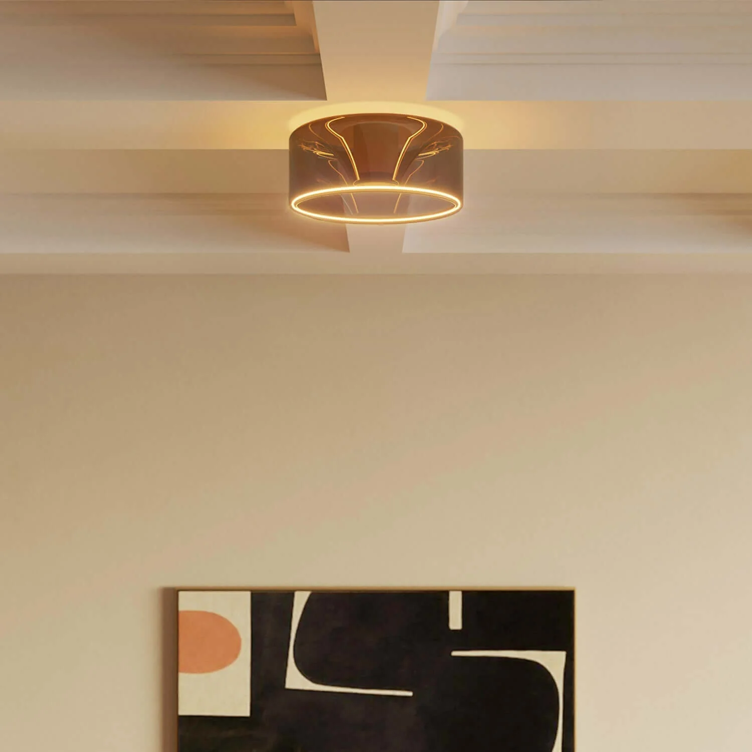 LED-Glühbirne Smoky Ghost Line Recessed Donut 195x83 6W 380Lm E27 1900K dimmbar – G12 - Image 4