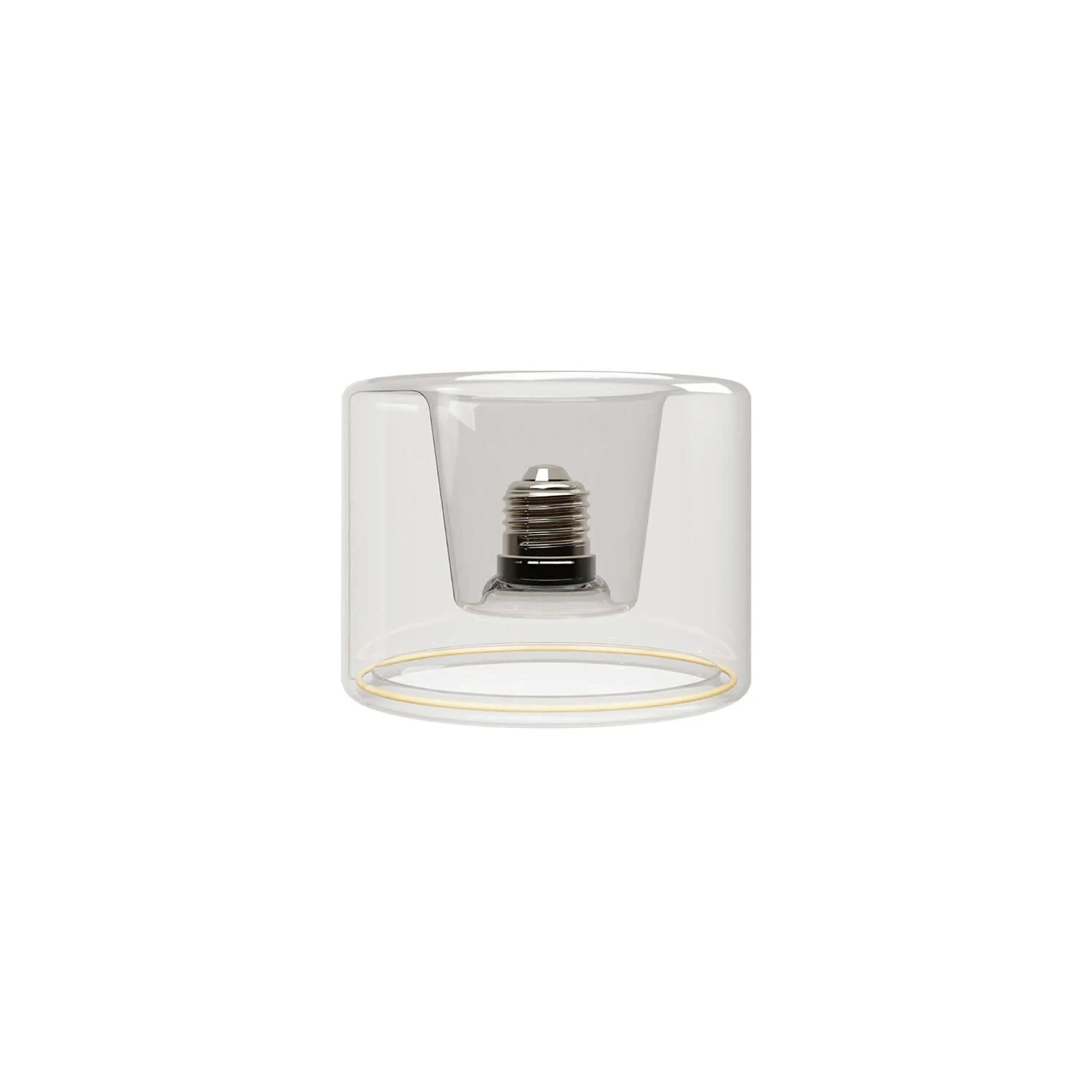 LED-Lampe Transparent Ghost Line Recessed Donut 120×90 6W 500Lm E27 2200K Dimmerbar – G03