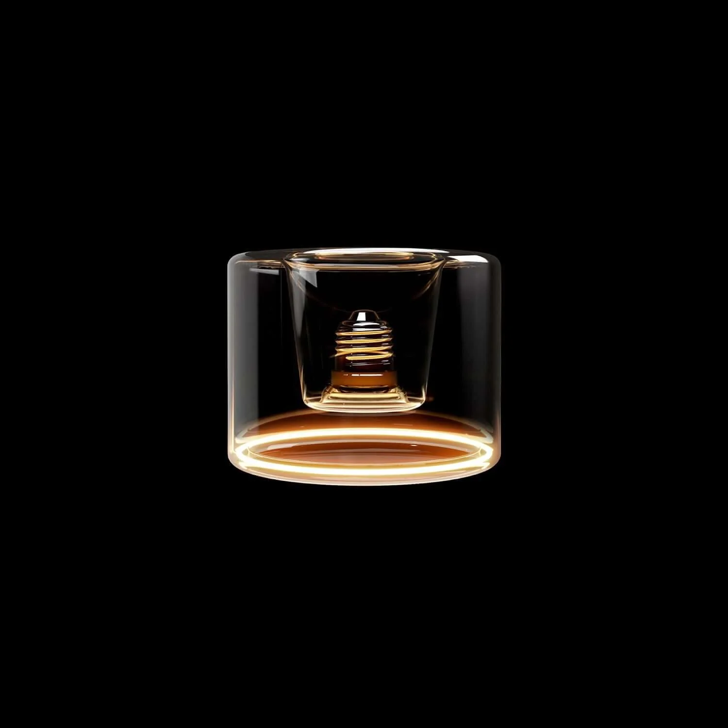 LED-Lampe Transparent Ghost Line Recessed Donut 120×90 6W 500Lm E27 2200K Dimmerbar – G03 - Image 2