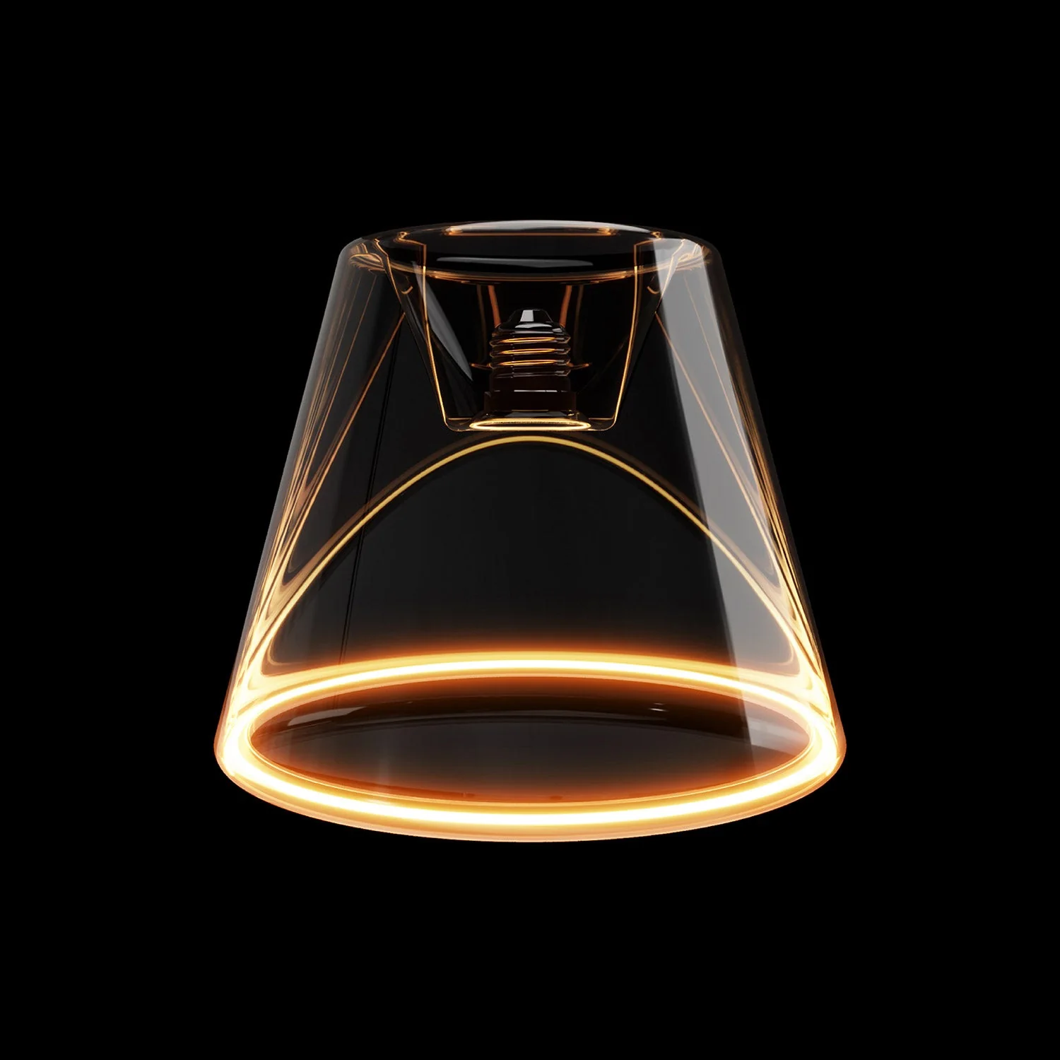 LED Klar Glühbirne Ghost Line CRI 90 Eingelassener Kegel 5,5W 480Lm E26 120V 2200K Dimmbar - G01 - Image 2