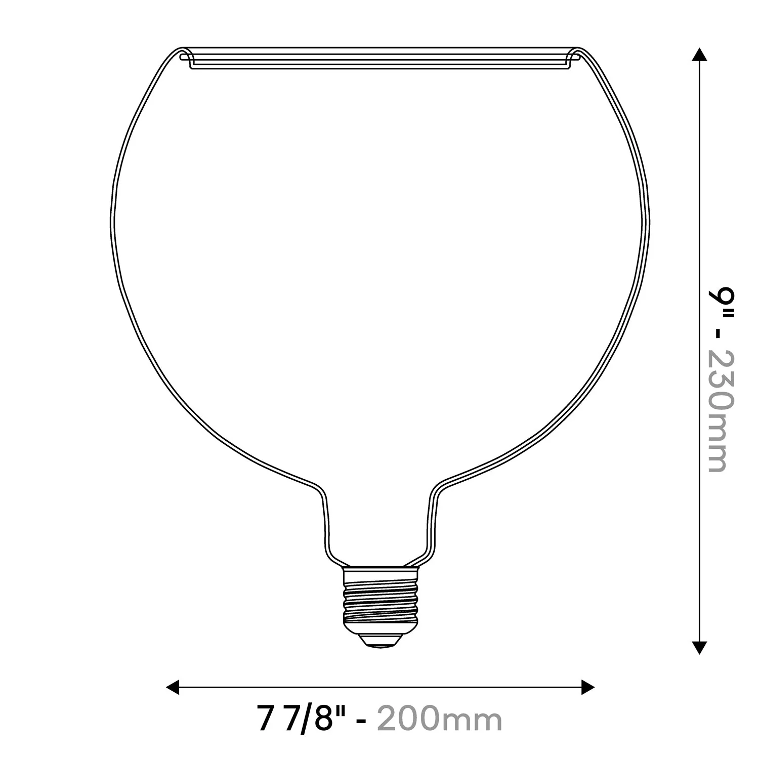 LED Klar Glühbirne Ghost Line CRI 90 G8 5,5W 380Lm E26 120V 2200K Dimmbar - G06 - Image 4