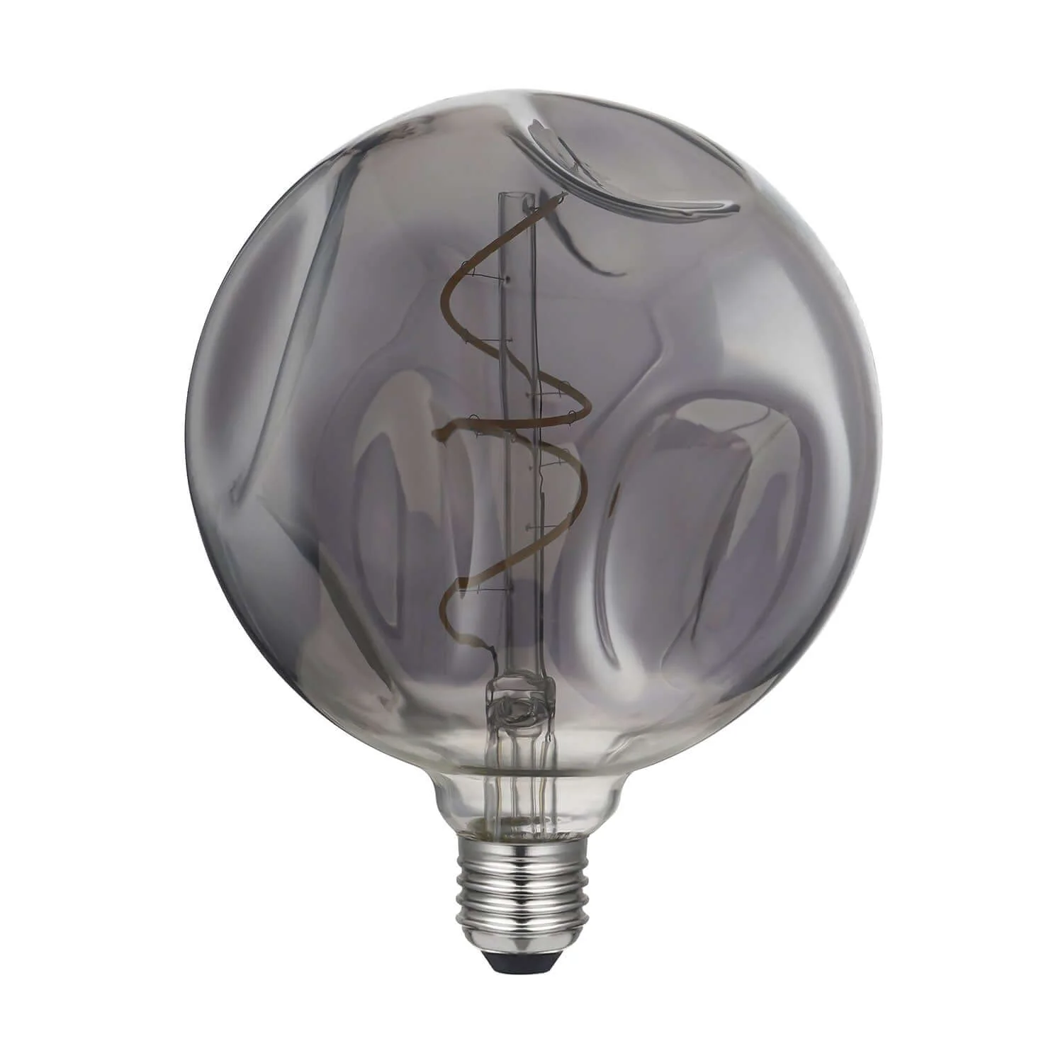 LED-Birne Smoky Bumped Globe G140 Spiralfilament 5W 150Lm E27 2000K Dimmbarkeit