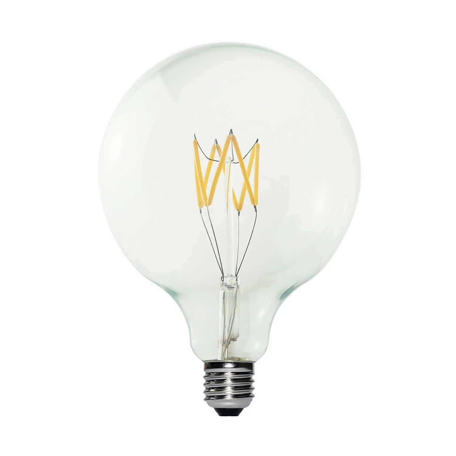 Transparente LED-Lampe Linea 5V Kurzfaden Globo G125 1,3W 110Lm E27 2500K Dimmbar - B04