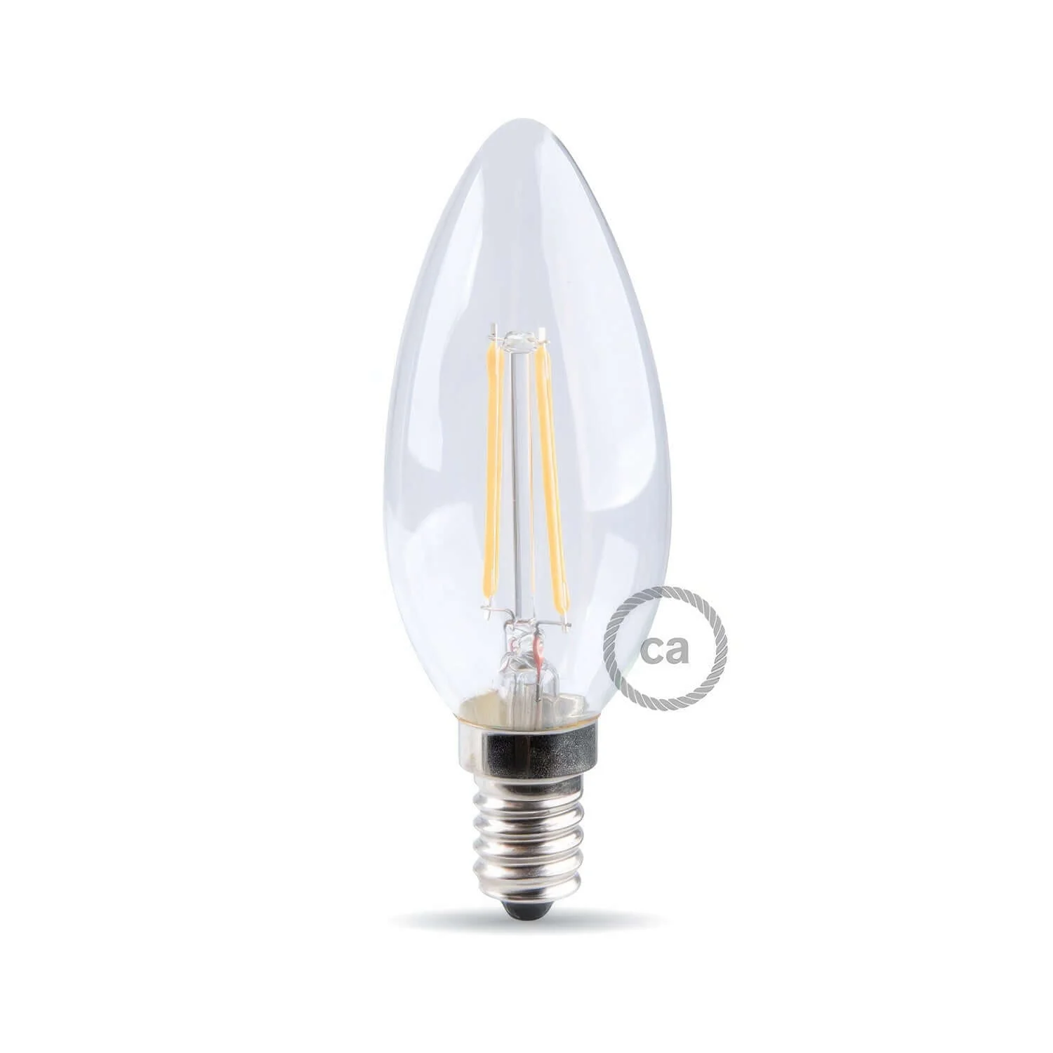LED-Glühbirne Transparent Olive 4,5W 470Lm E14 2700K