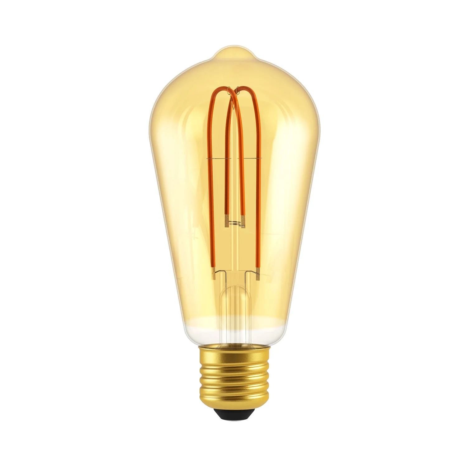 LED-Leuchtmittel Amber Edison ST21 5.5W 250Lm E26 2000K dimmbar – ST21 Looping Filament