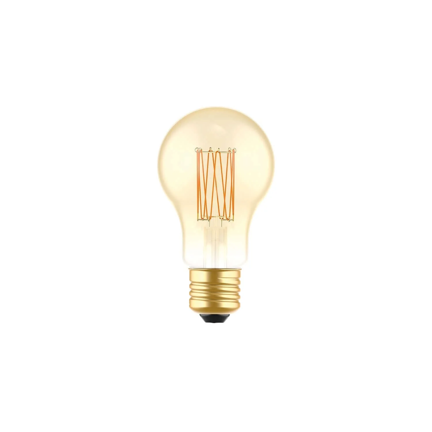 LED-Lampe Gold Carbon Line vertikales Filament Tropfen A60 7W 640Lm E27 2700K Dimmbar – C53