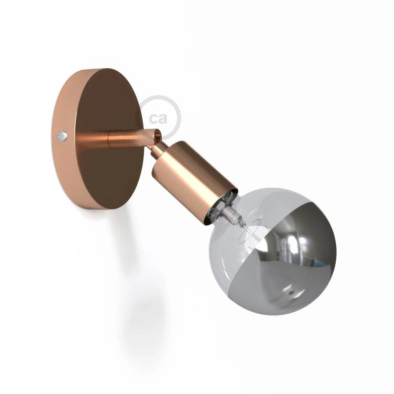 Fermaluce Metal 90°, die verstellbare Wand-Deckenleuchte – Kupfer