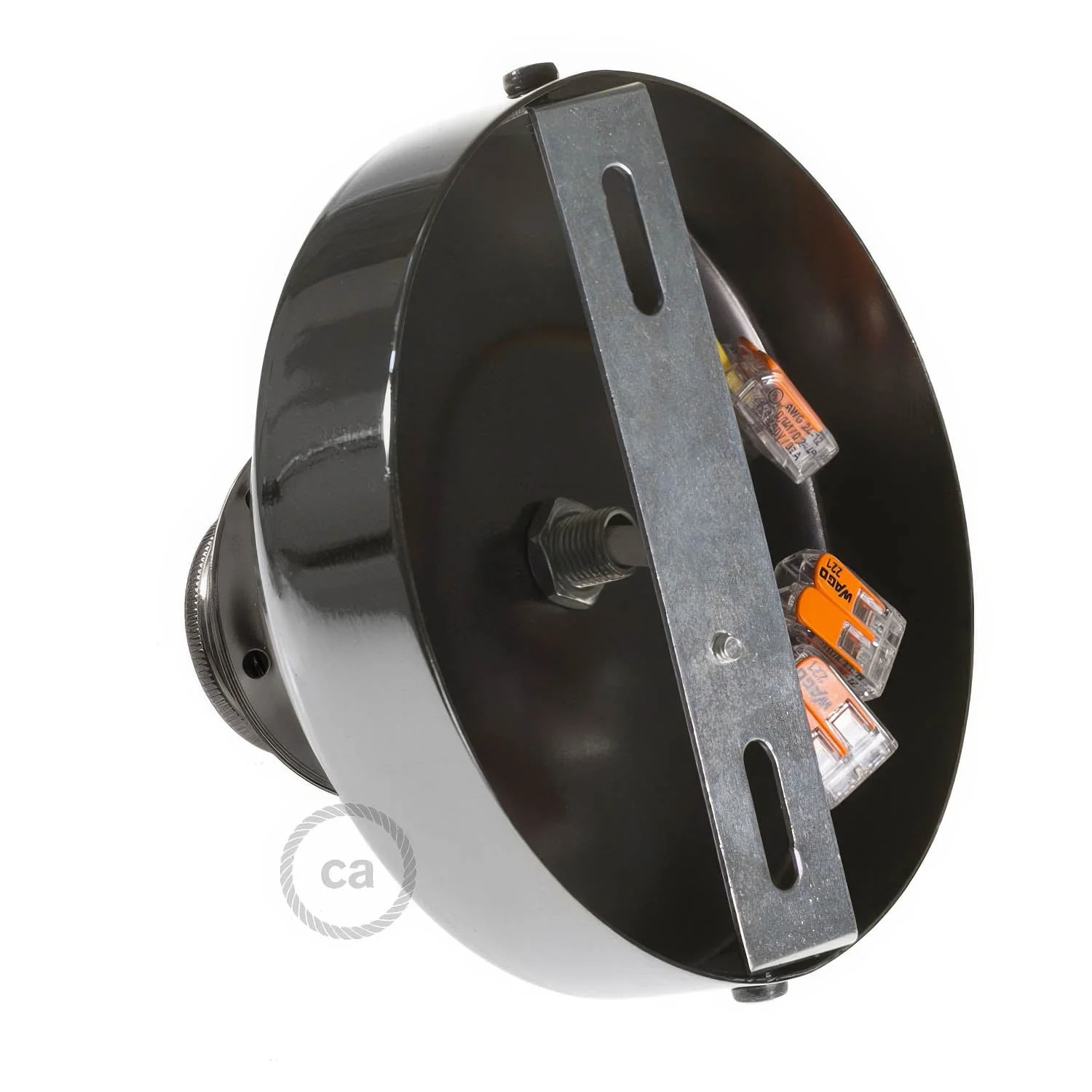 Fermaluce Metal mit E27-Gewindefassung, Lichtpunkt aus Metall – Perlschwarz - Image 2