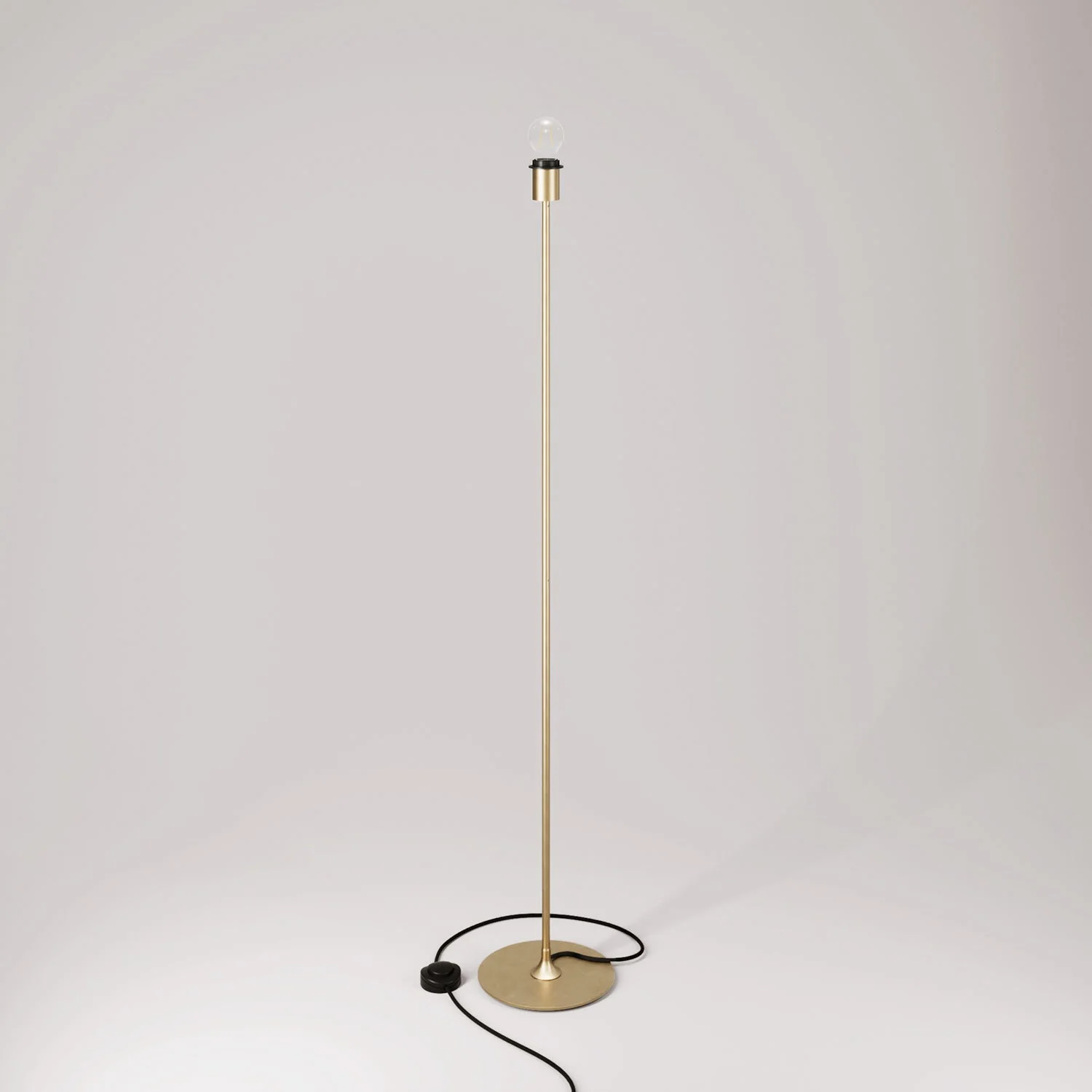 MAG-Y Stehleuchte mit rundem Metallsockel und Lampenschirmfassung – Gebürstetes Bronze - Image 3