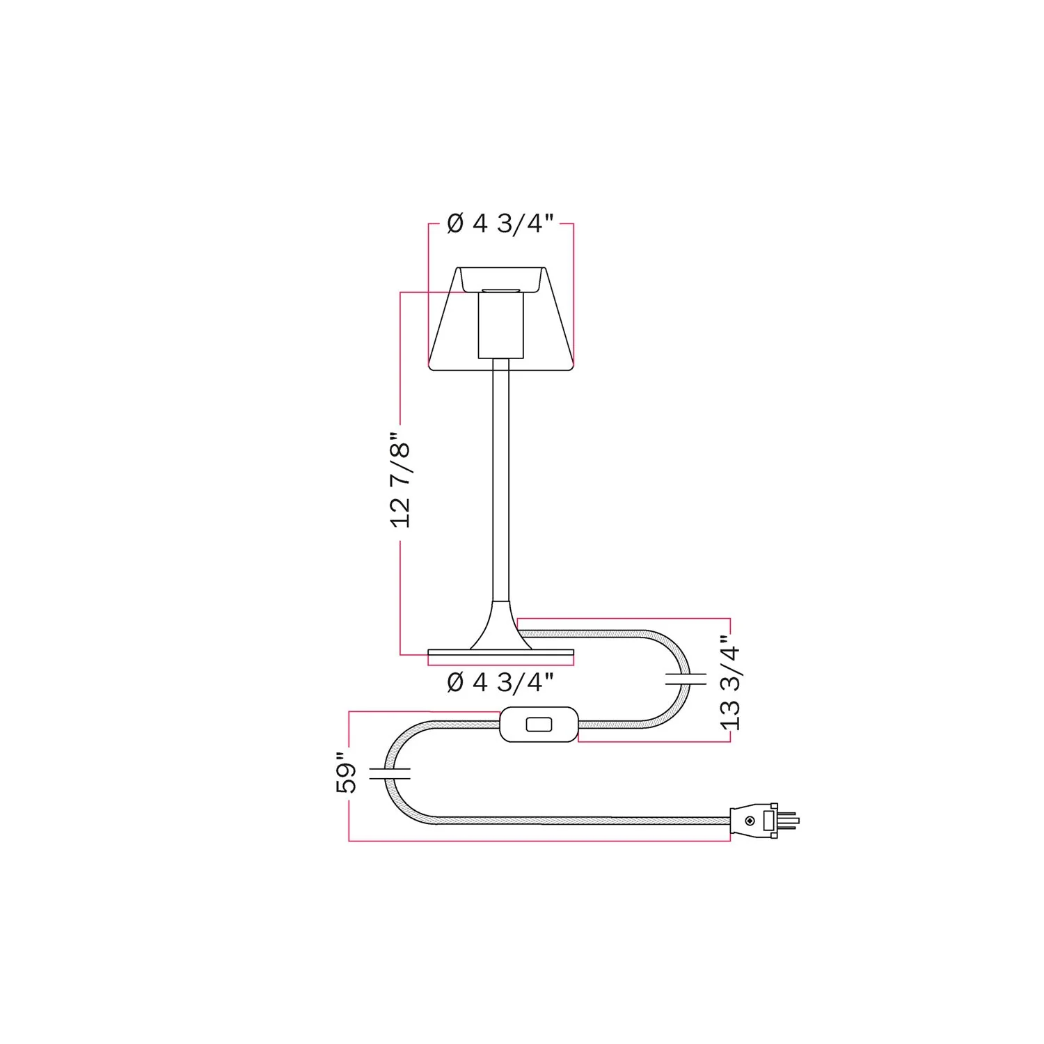 MAG-Y Tischlampe mit rundem Metallfuß und transparenter Ghost Mini Cone Glühbirne – Mattweiß - Image 5