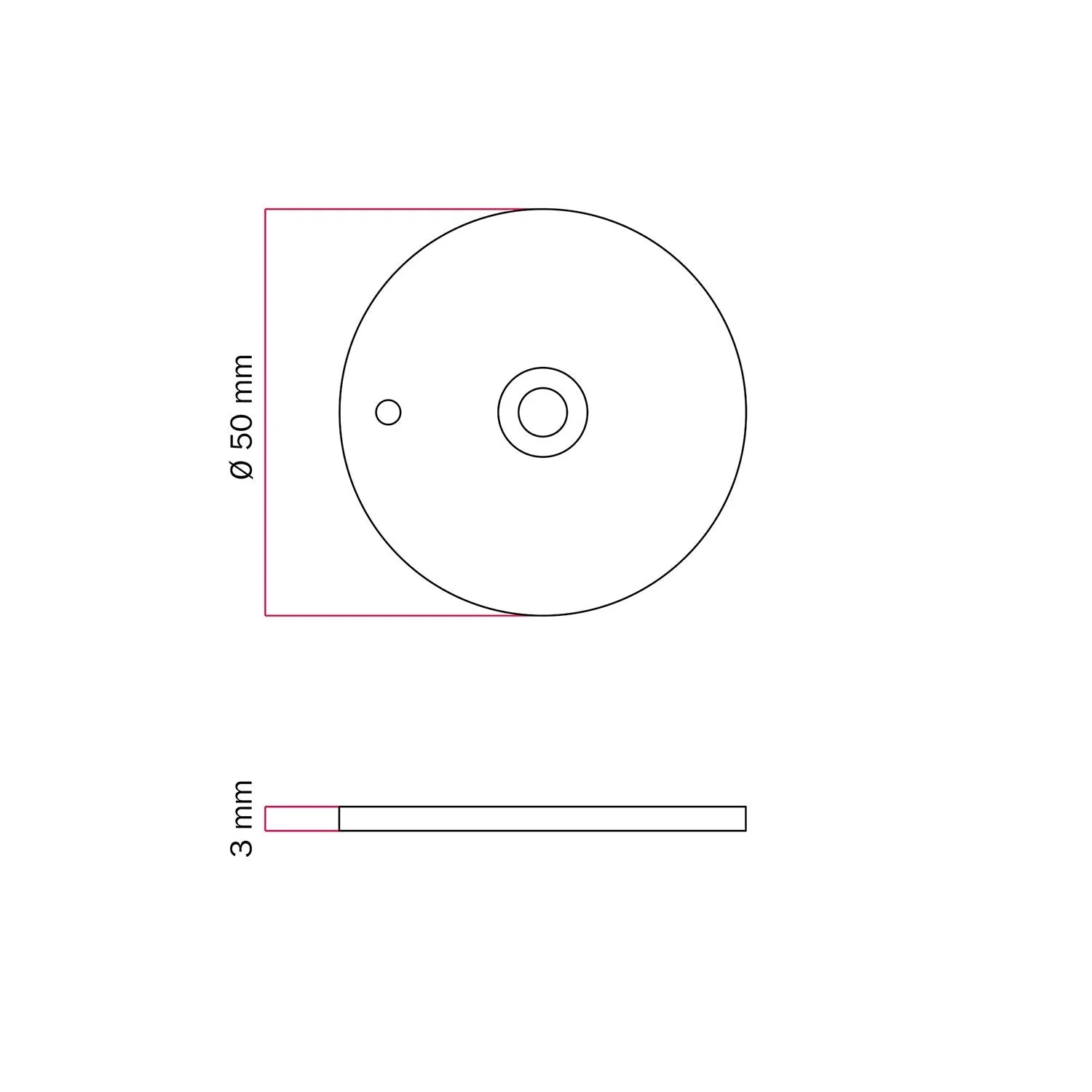 MAG-Y Metall-Wandplättchen – Mattweiß - Image 3