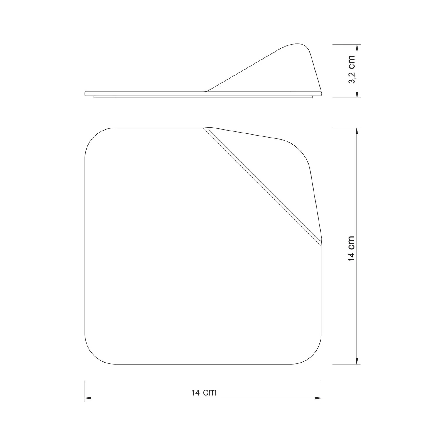 Metallbasis für ebene Oberflächen für Magnetico!-Lampe – Satinbronze - Image 2