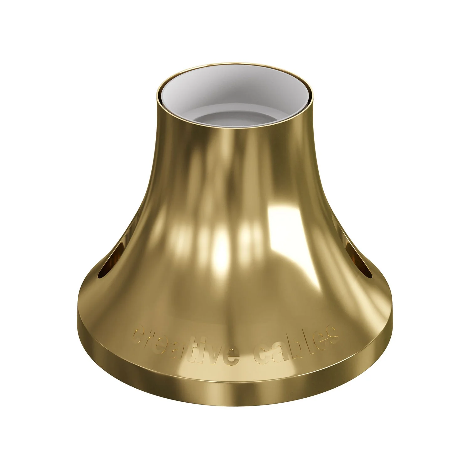 Metallisierter E27 Lampenhalter für Wand- oder Deckenmontage – Gold