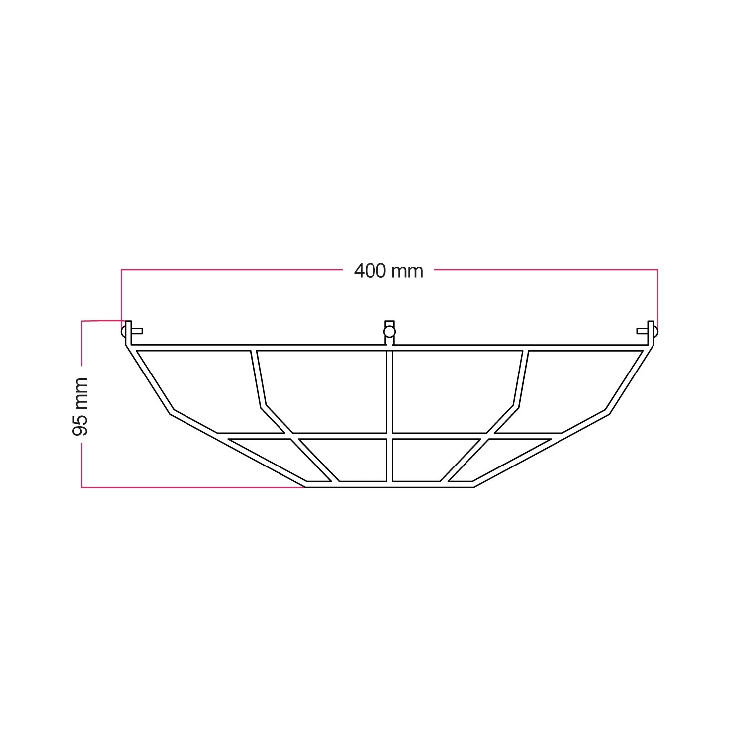 Metallkäfig für Harbour Lampenschirm – Schwarz - Image 4