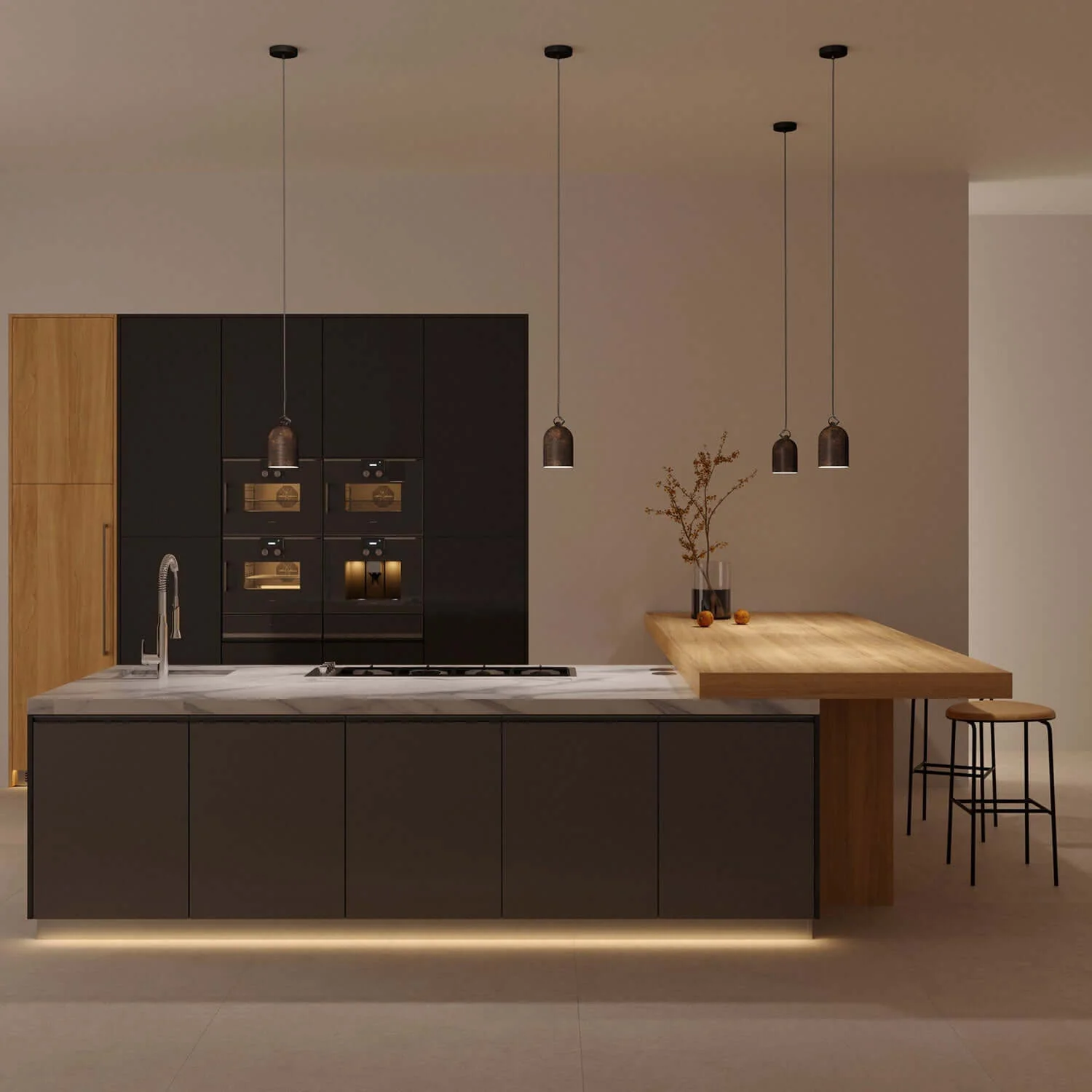Campana Mini, XS-Keramiklampenschirm für Pendelleuchte – Made in Italy – Corten-Effekt - Image 2