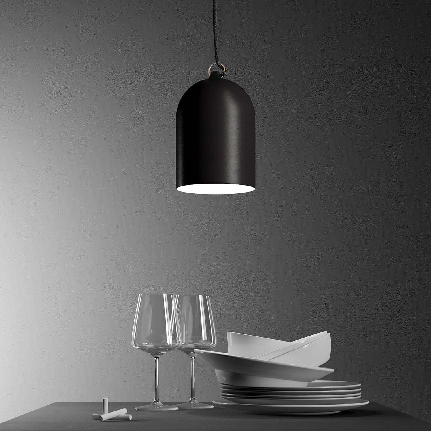 Campana Mini, XS-Keramikschirm für Pendelleuchte – Made in Italy – Tafel - Image 3