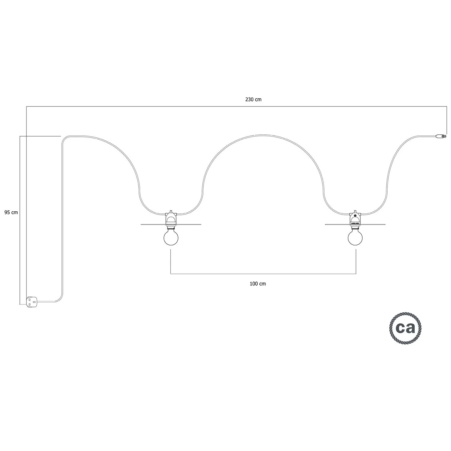 Modulair-Lichterkette für außen, IP65, tragbar mit 2 Schirmen und UK-Stecker – Kupfer & Bronze - Image 5