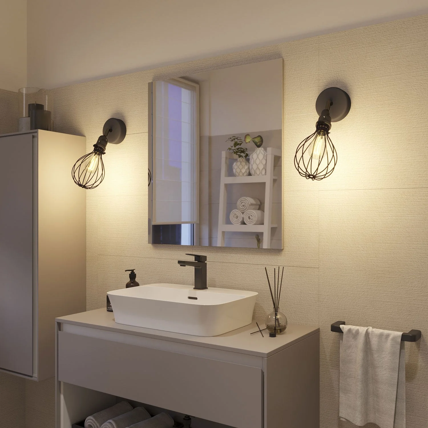Fermaluce für Modulair-Schirm mit schwenkbarem Gelenk, Baldachin und IP65-wasserdichter Fassung – Schwarz - Image 4