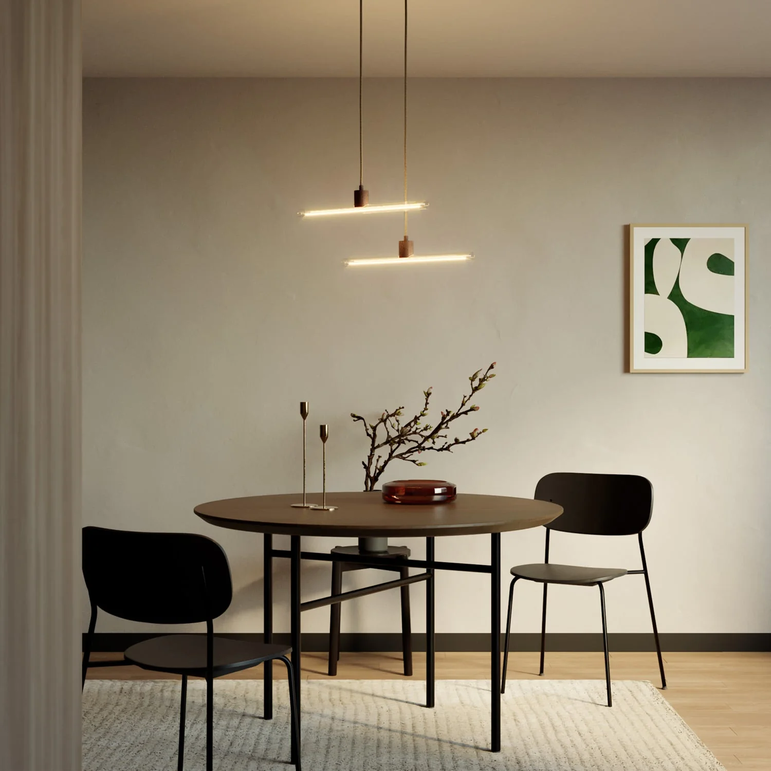 Pendelleuchte esse14 mit S14d-Fassung – Wengé-Effekt - Image 2