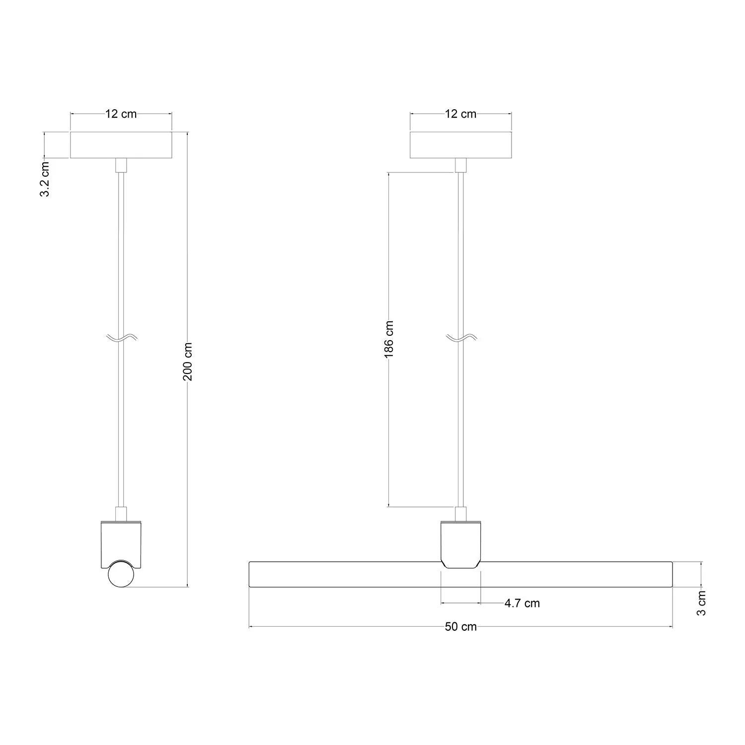 Pendelleuchte esse14 mit S14d-Fassung – Wengé-Effekt - Image 5