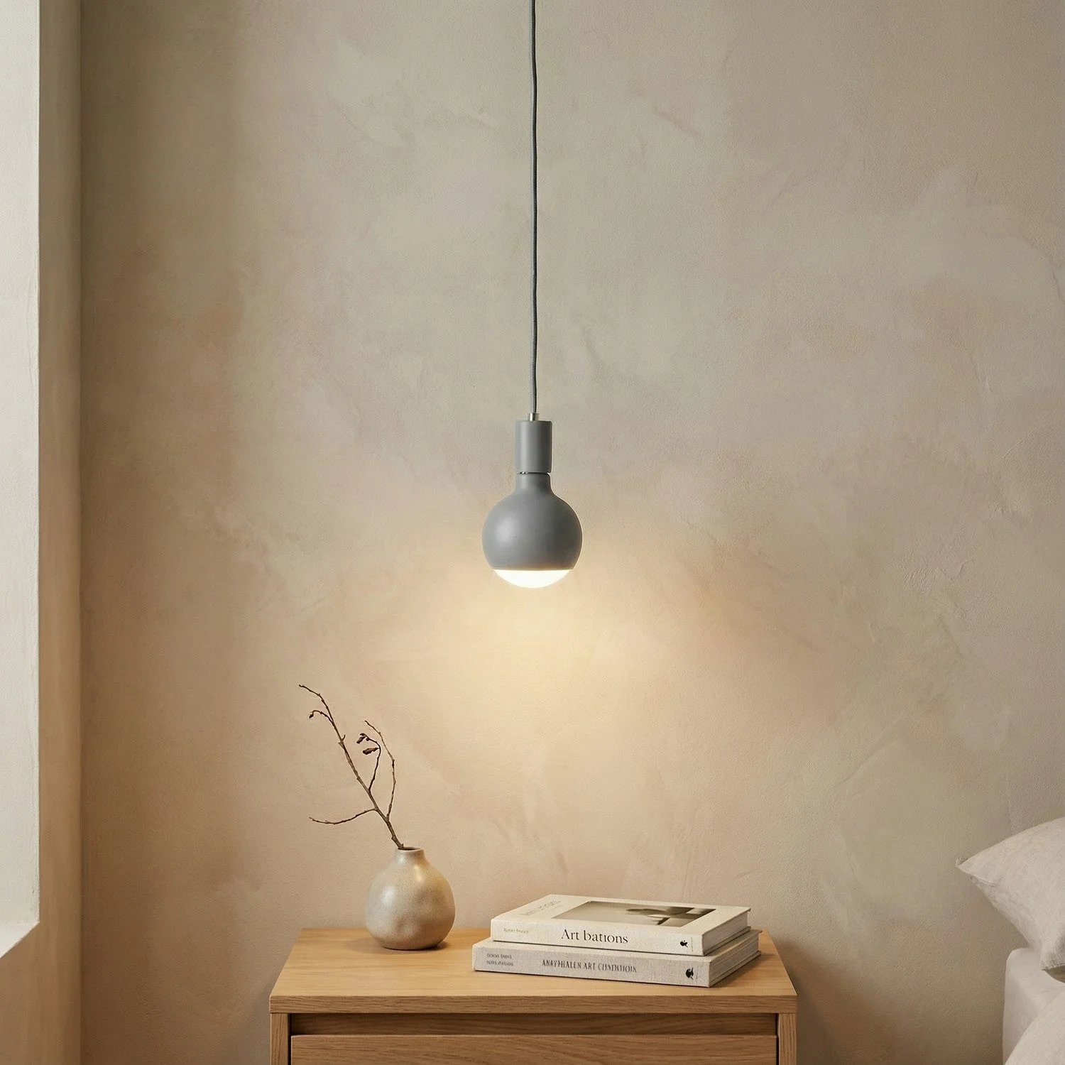 Pendelleuchte Filotto Metallico mit Glühbirne Lucia - Grau - Image 2