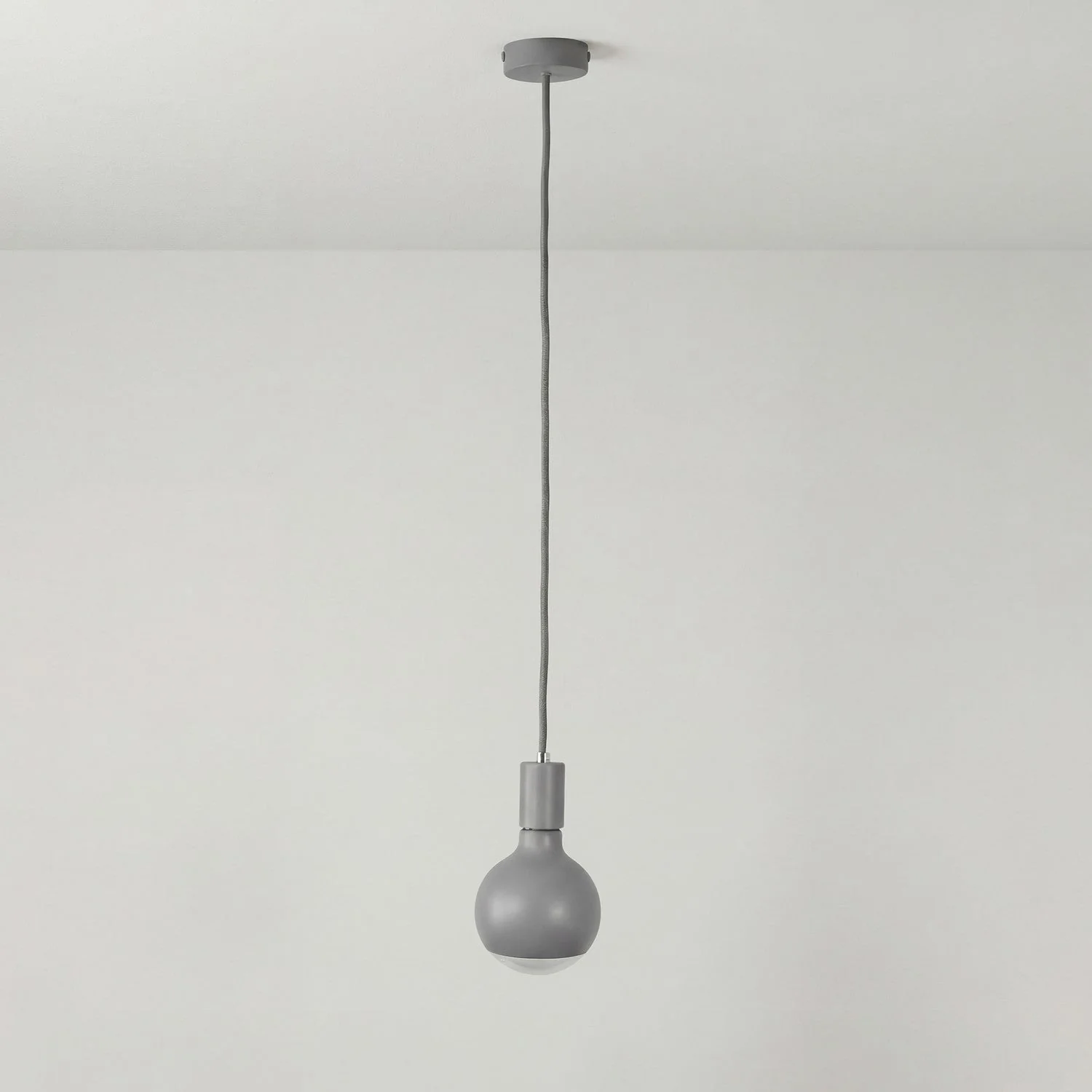 Pendelleuchte Filotto Metallico mit Glühbirne Lucia - Grau - Image 3
