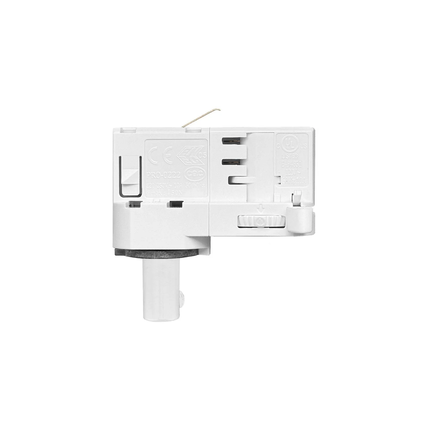 Pendelleuchte für Schienensystem mit XL Lampenschirm Ellepi – Weiß - Image 4