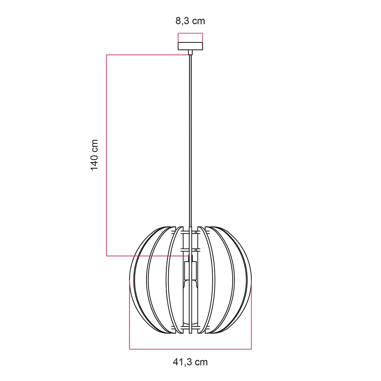 Pendelleuchte mit elliptischem LAMPSHHADE-Schirm aus schallabsorbierendem Material – Melange-Taupe - Image 7