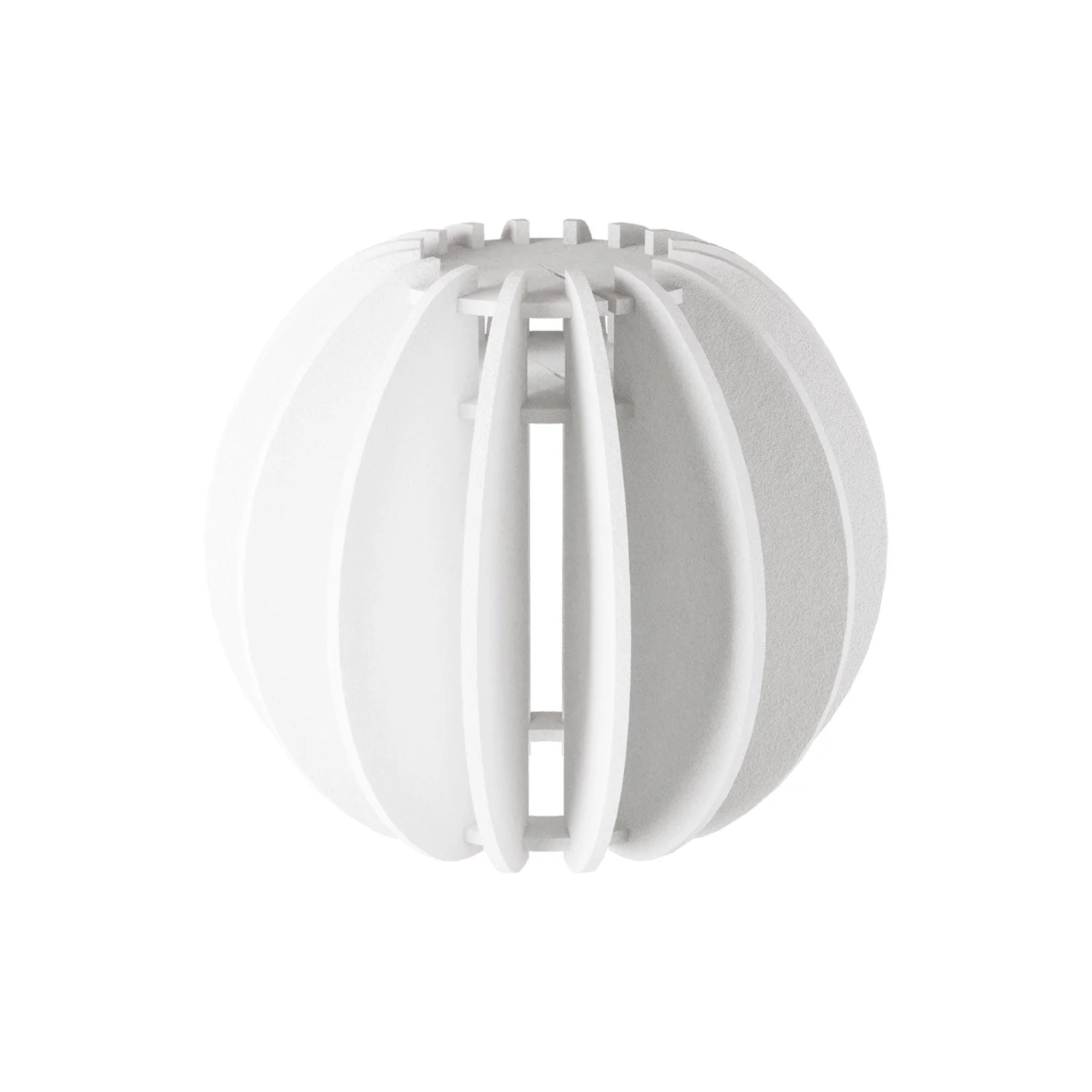 Pendelleuchte mit elliptischem LAMPSHADE aus schallabsorbierendem Material – Weiß meliert - Image 5