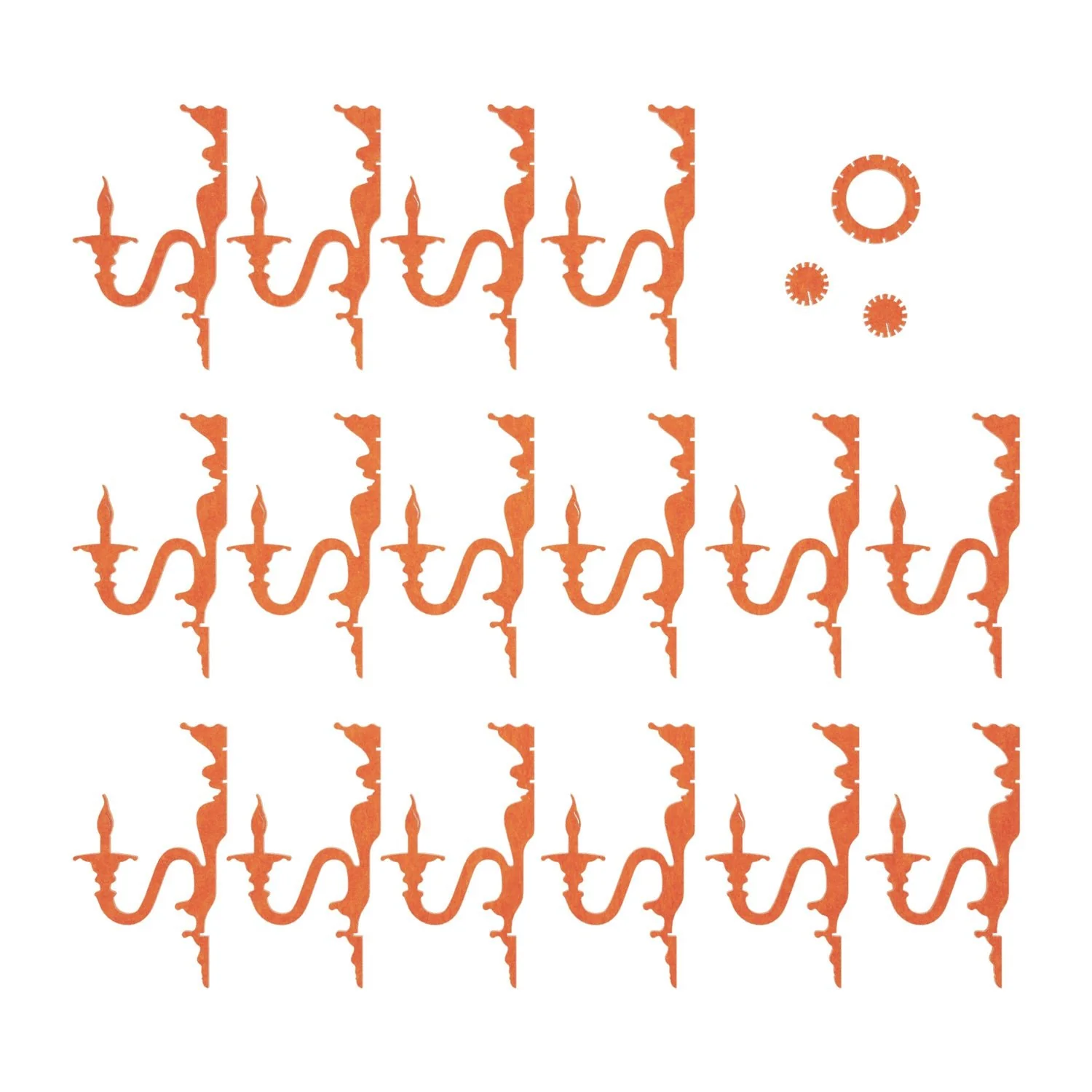 Pendelleuchte mit klassischem SHHANDELIER-Schirm aus schallabsorbierendem Material – Melange Orange - Image 6