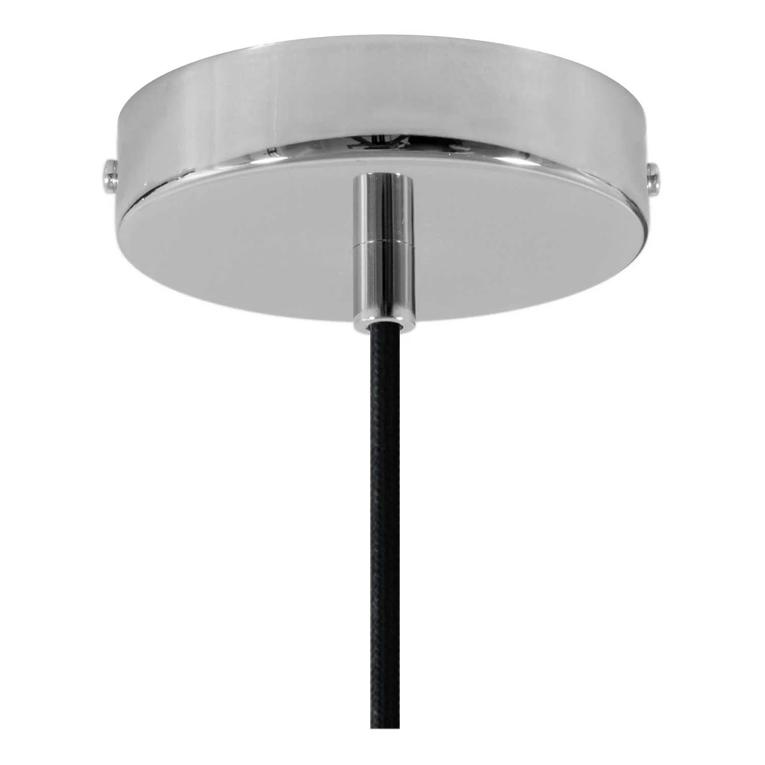 Pendelleuchte mit Textilkabel, Funnel-Betonlampenschirm und Metalldetails – Dunkler Beton - Image 2