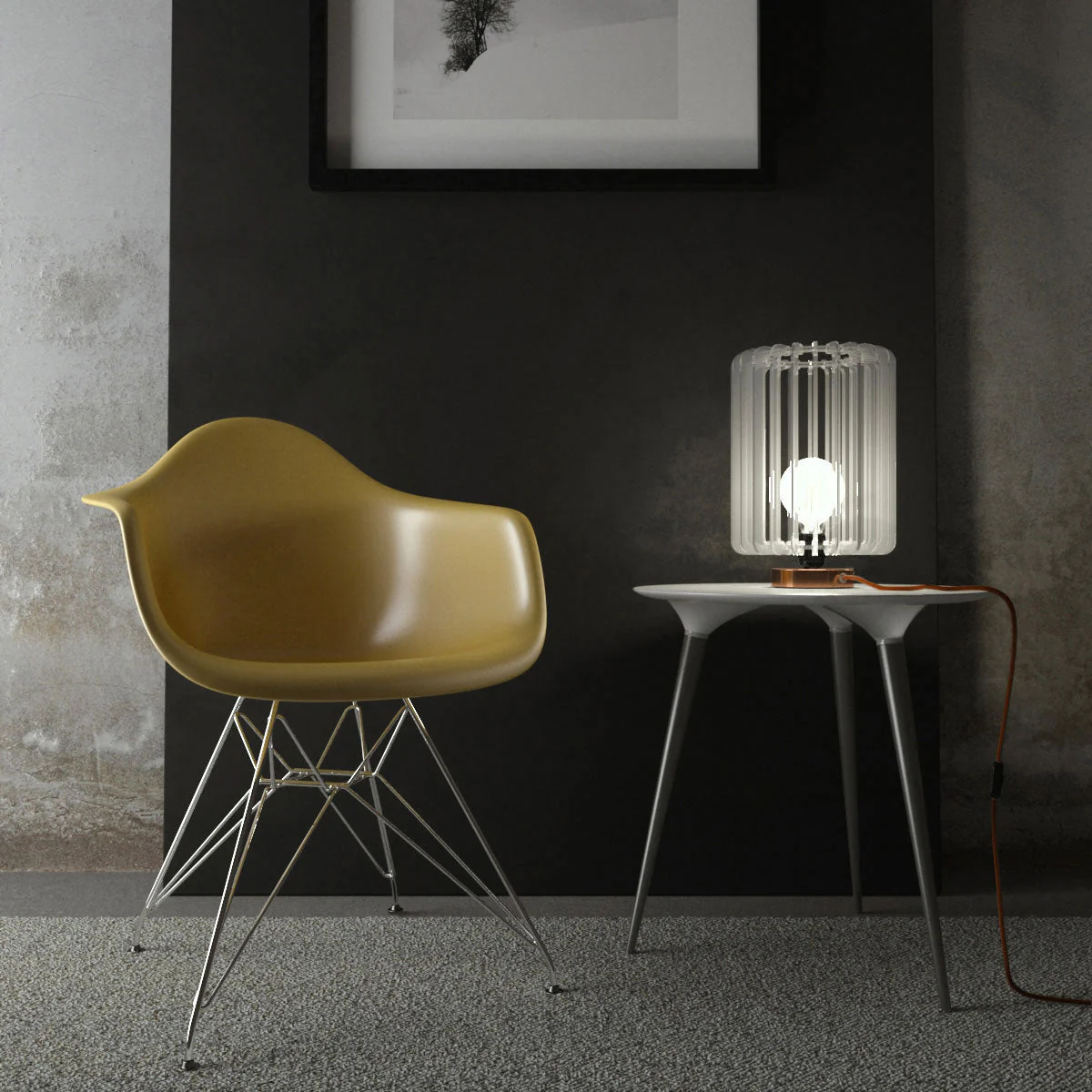 Posaluce für Lampenschirm – Tischlampe aus Metall und UK-Stecker – Kupfer - Image 2