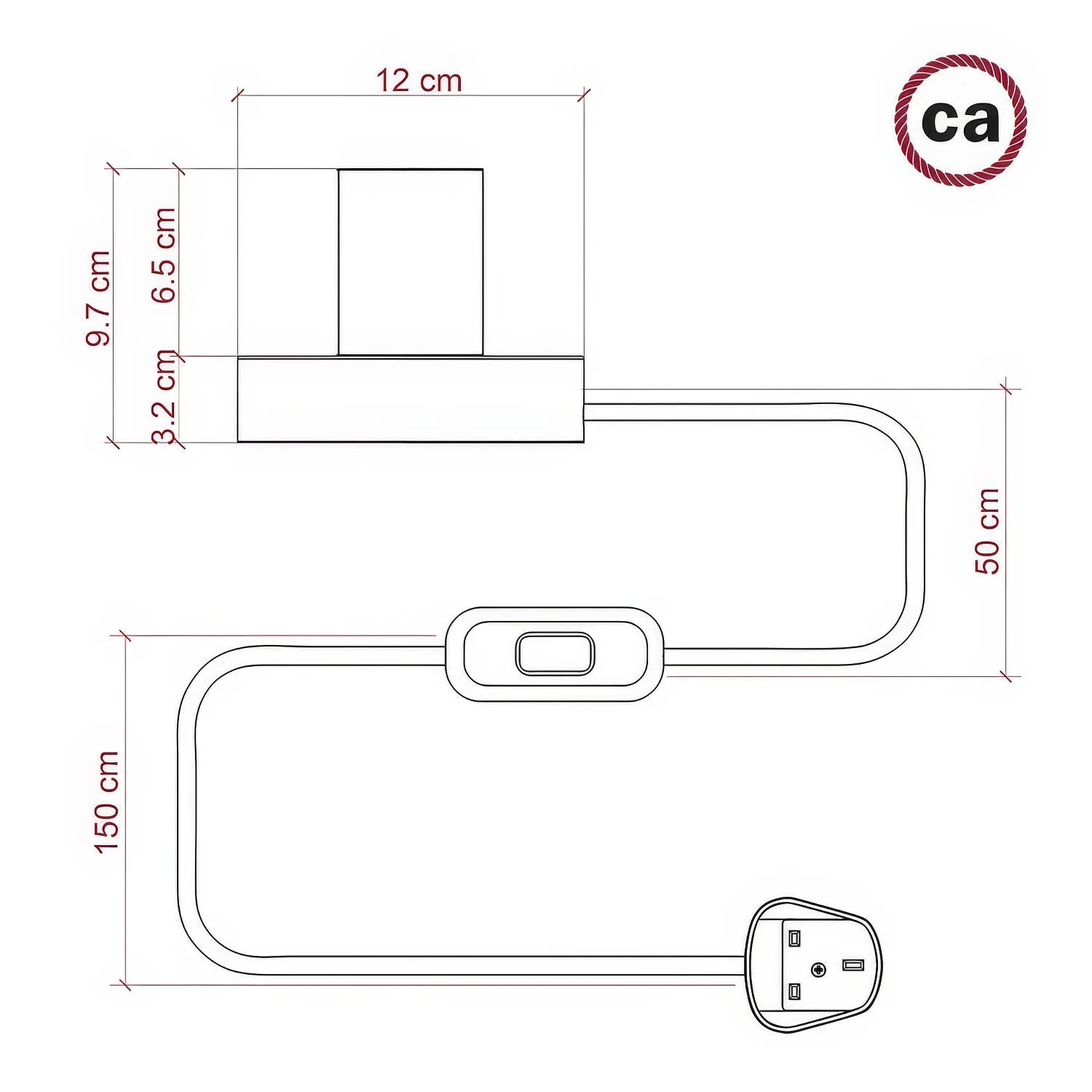 Posaluce – Tischleuchte aus Holz Small mit UK-Stecker – Neutral - Image 4