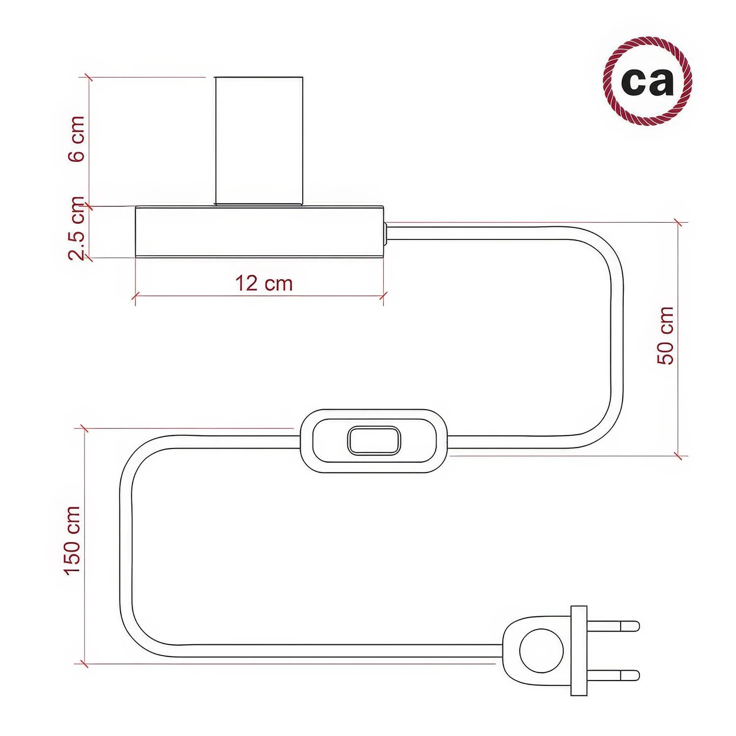 Posaluce – Tischleuchte aus Metall – Kupfer - Image 4
