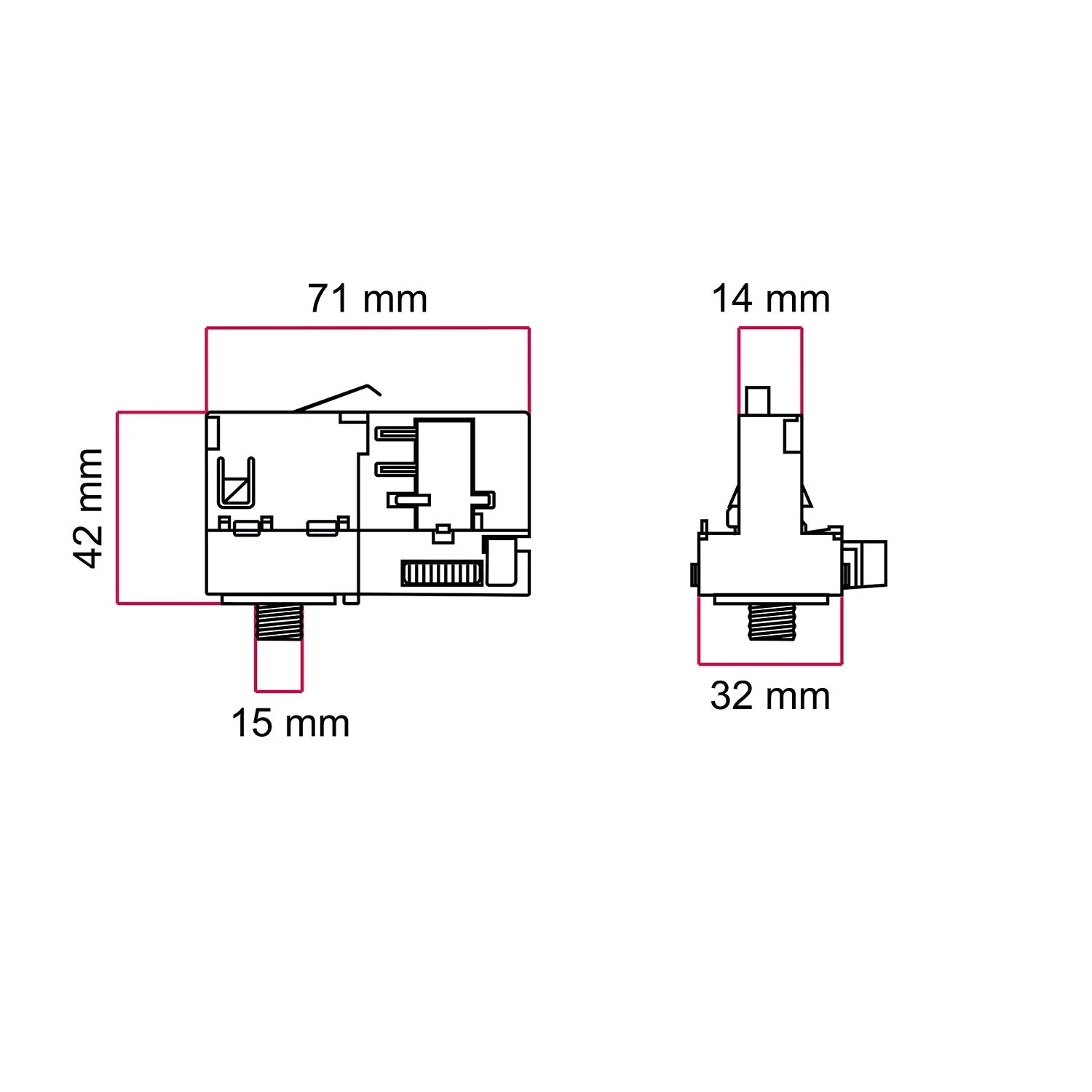 Powergear Adapter Schwarz für 3-Phasen-Schiene – zur Erweiterung oder als Gelenk - Image 3