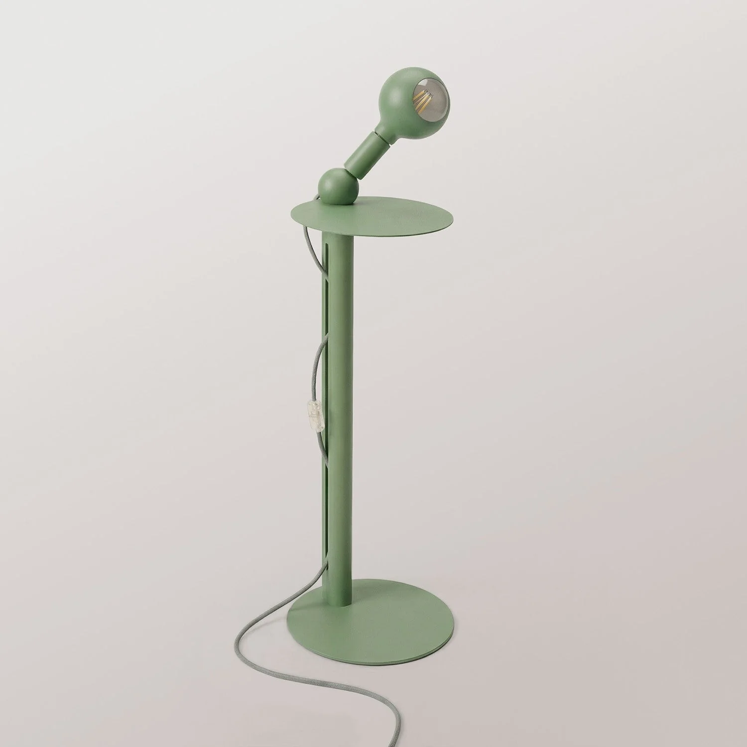 Rocco - Stehleuchte mit UK-Stecker und Glühbirne Camo - Grün - Image 4