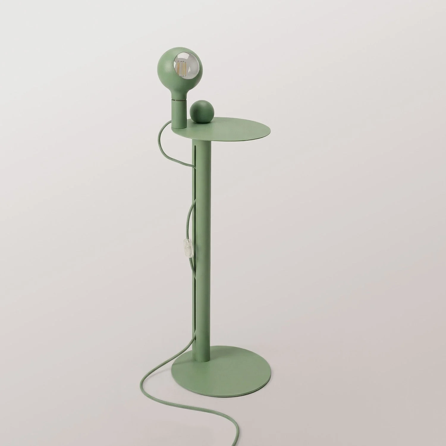 Rocco - Stehleuchte mit UK-Stecker und Glühbirne Camo - Grün - Image 5