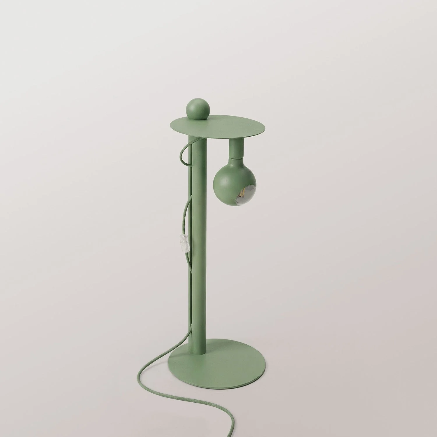 Rocco - Stehleuchte mit UK-Stecker und Glühbirne Camo - Grün - Image 6