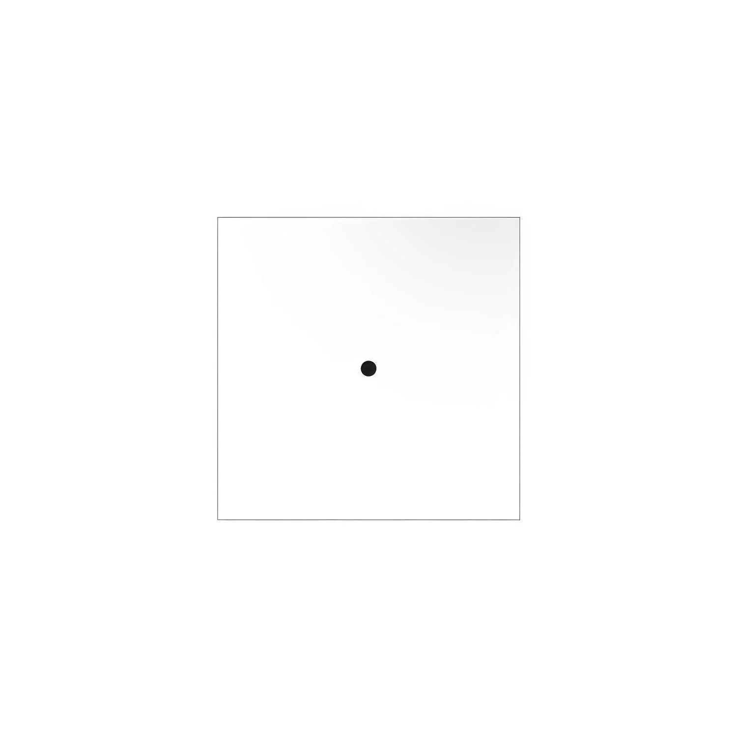 Rose-One Baldachin Quadrat, 200 mm mit 1 Loch und 4 seitlichen Löchern – Mattweiß - Image 3