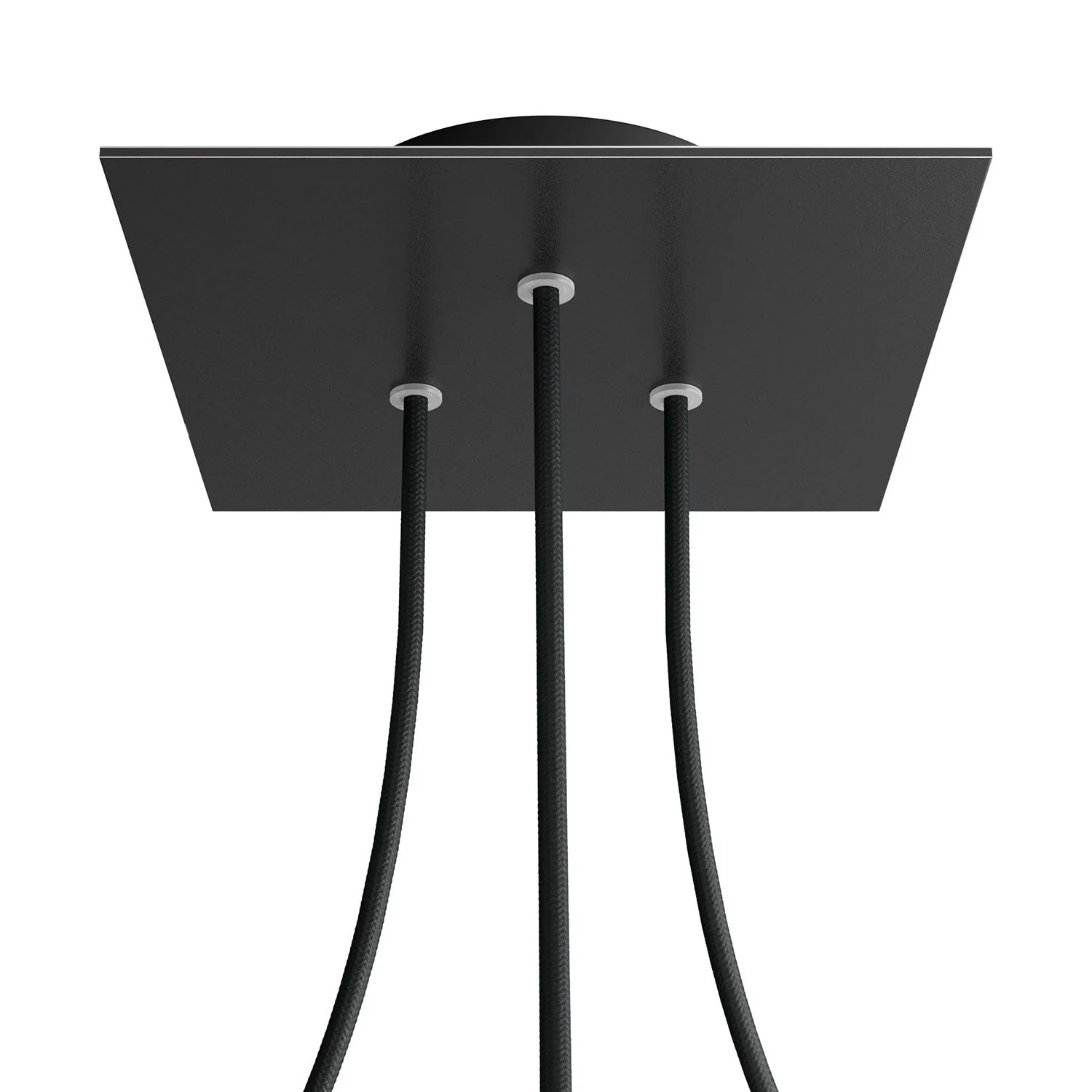 Rosone Rose-One quadratisch, 200 mm mit 3 Löchern und 4 seitlichen Löchern – Matt-Schwarz - Image 8