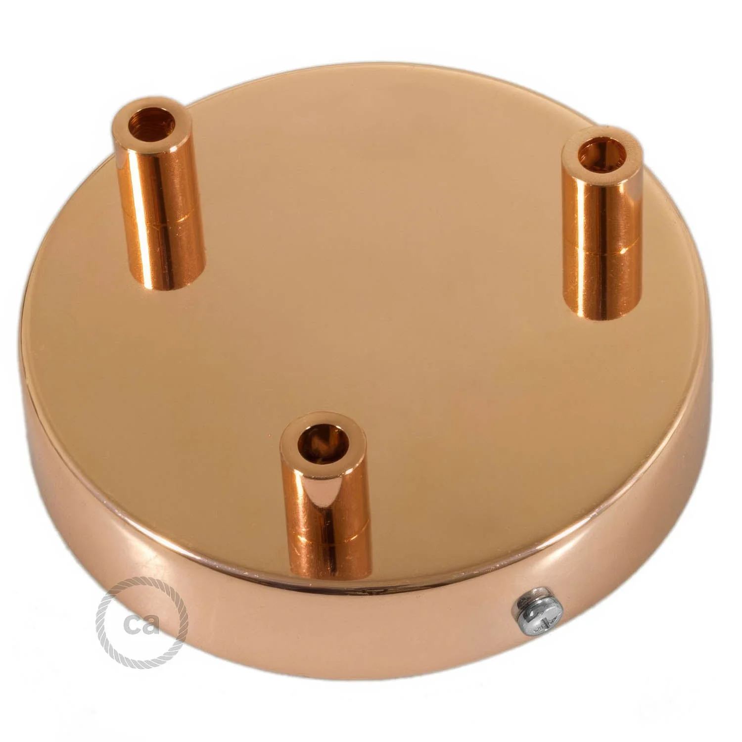 Zylinderförmiges Lampenbaldachin-Set aus Metall mit 3 Löchern – Kupfer - Image 7