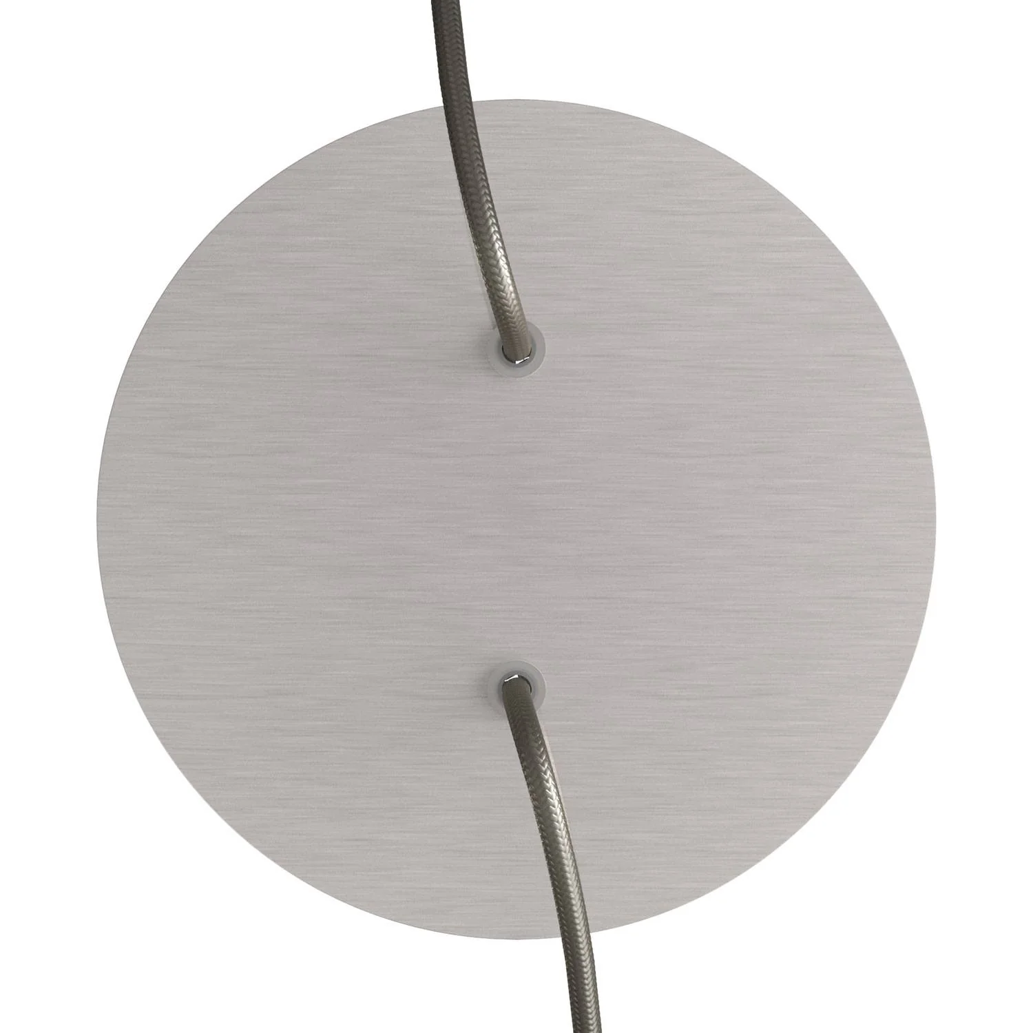 Rose-One Baldachin rund, Durchmesser 200 mm mit 2 Löchern und 4 seitlichen Löchern – Dibond mattierter Stahl - Image 2