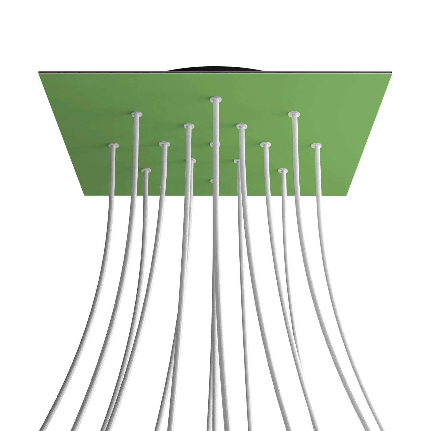 XXL Rose-One Baldachin quadratisch, 400 mm mit 15 Löchern und 4 seitlichen Löchern - Wiesengrün - Image 8